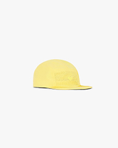 Front product image of a mens yellow cap on a plain white background | 247 Ripstop Cap in Lemon | Ripstop fabric cap | 247 Accessories | Represent Clo