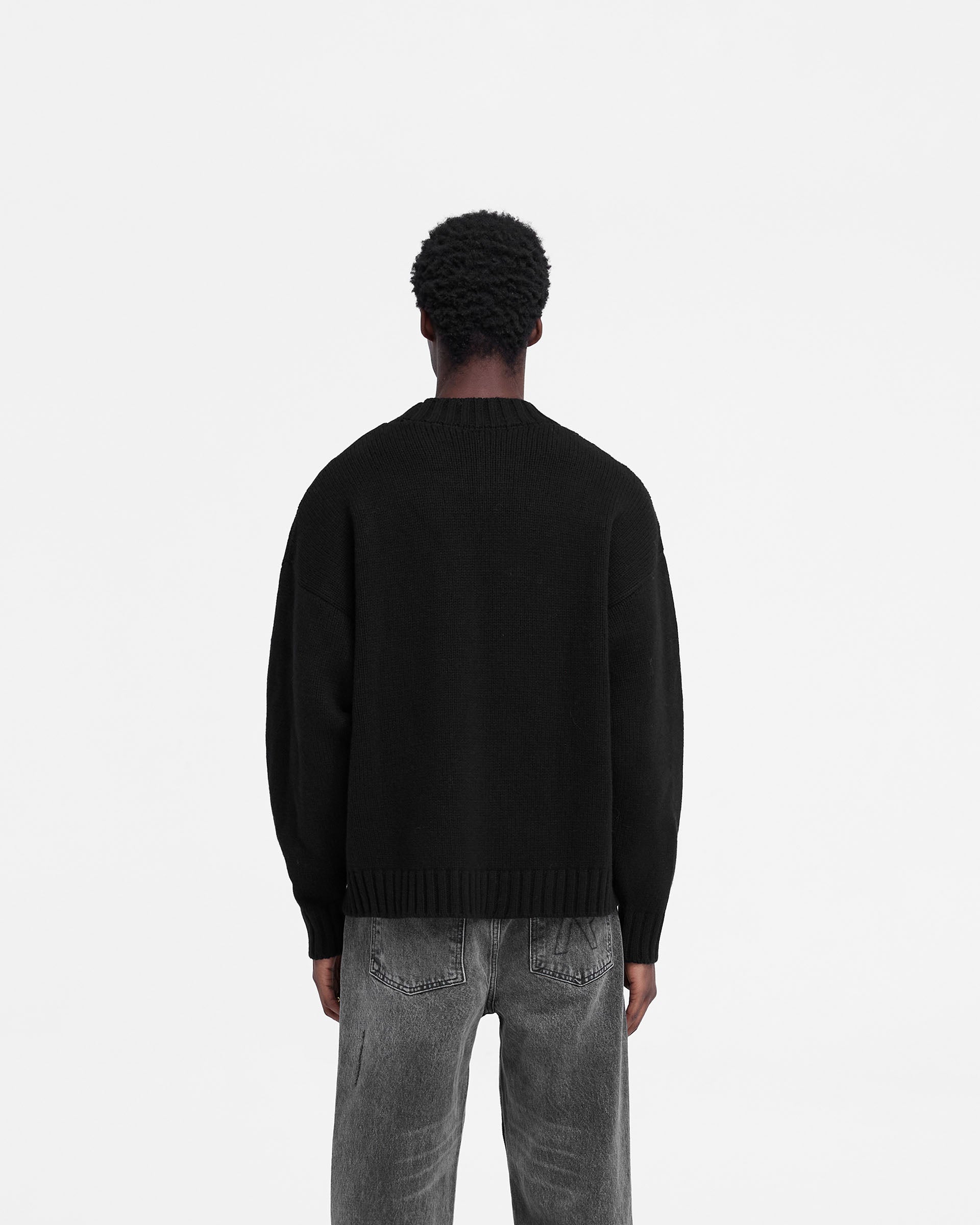 Pull en tricot Rep - Noir