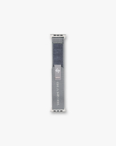 Product image of a mens titanium watch strap on a plain white background | 247 Apple Watch Strap in Titanium | Titanium watch strap accessory | 247 Accessories | Represent Clo