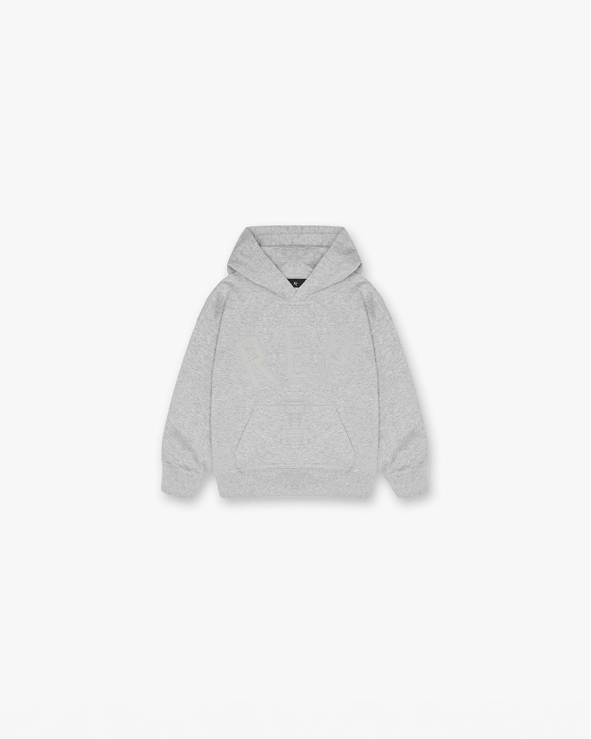Sweat à capuche Mini Rep Applique - Gris chiné