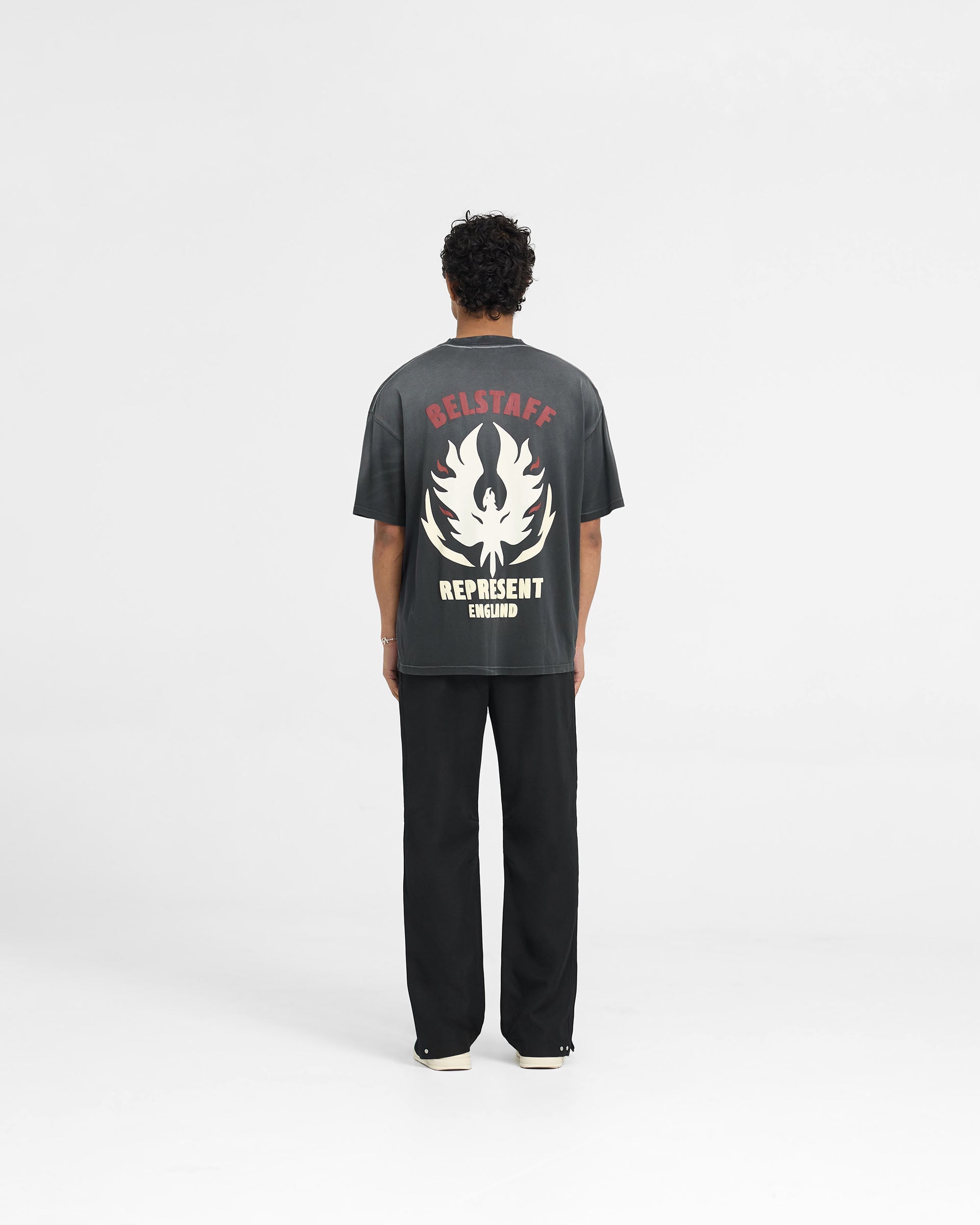 Represent X Belstaff Flame Phoenix T-Shirt - Shadow