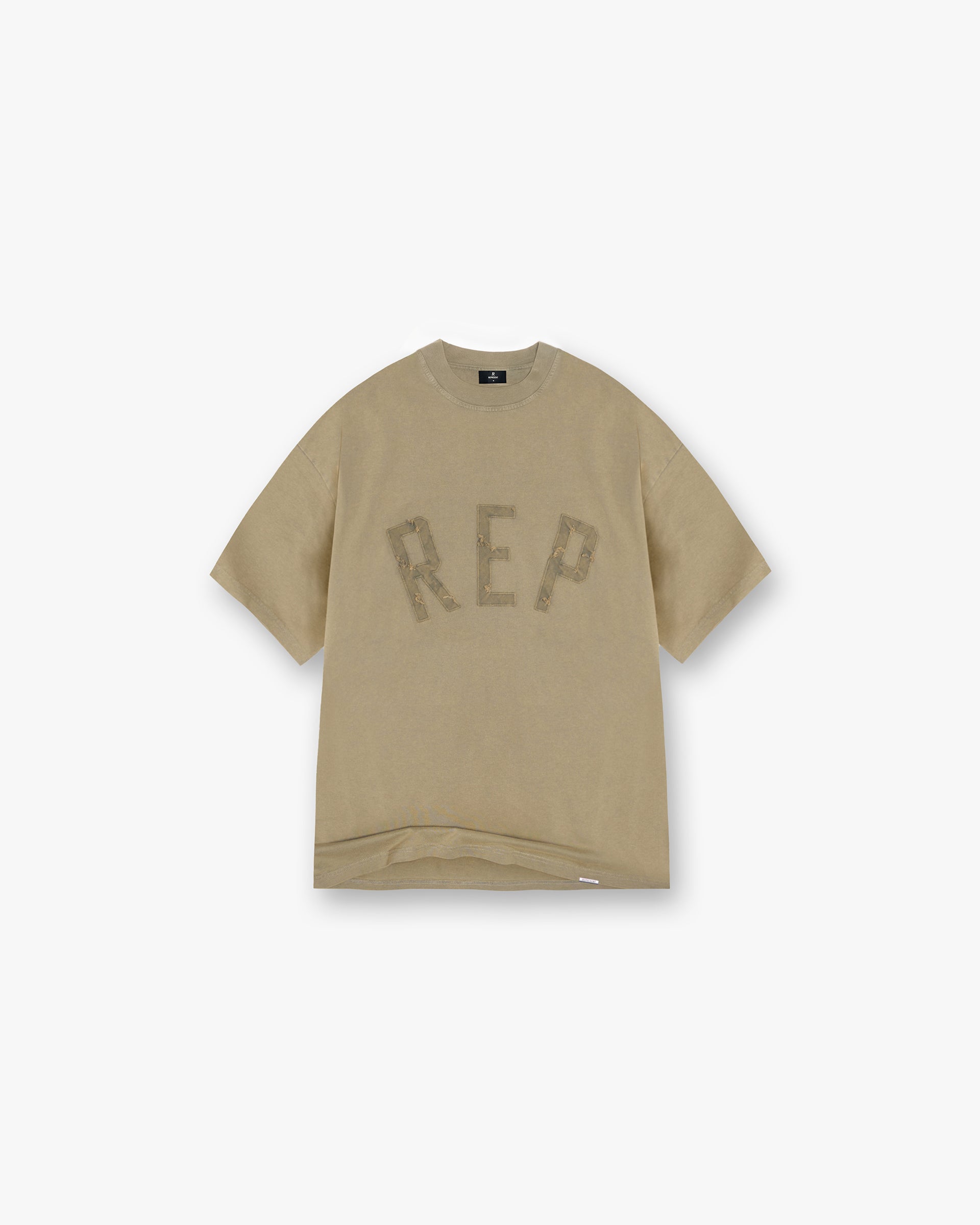 T-shirt à appliqué Rep - Fauve