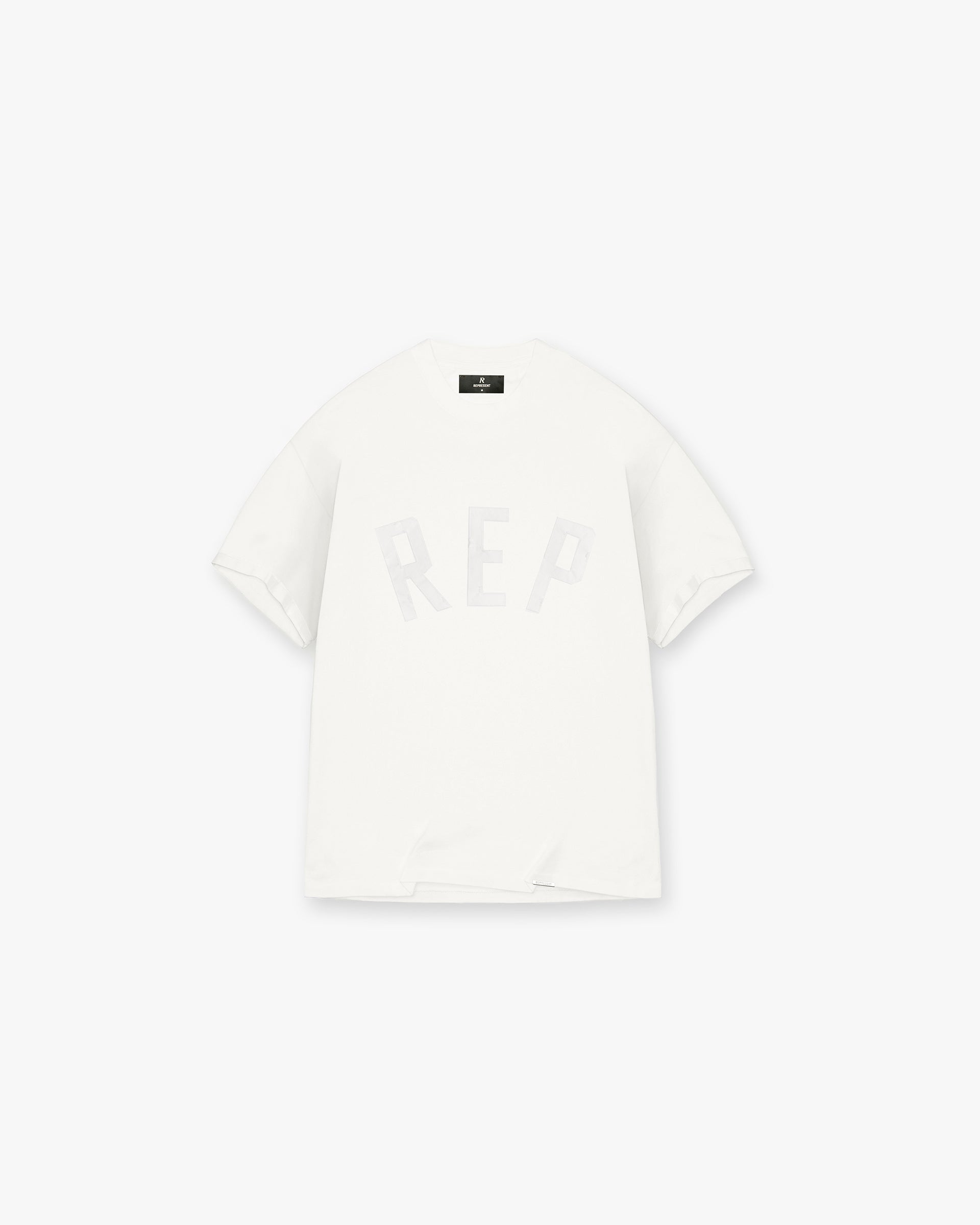 T-shirt à appliqué Rep - Blanc mat