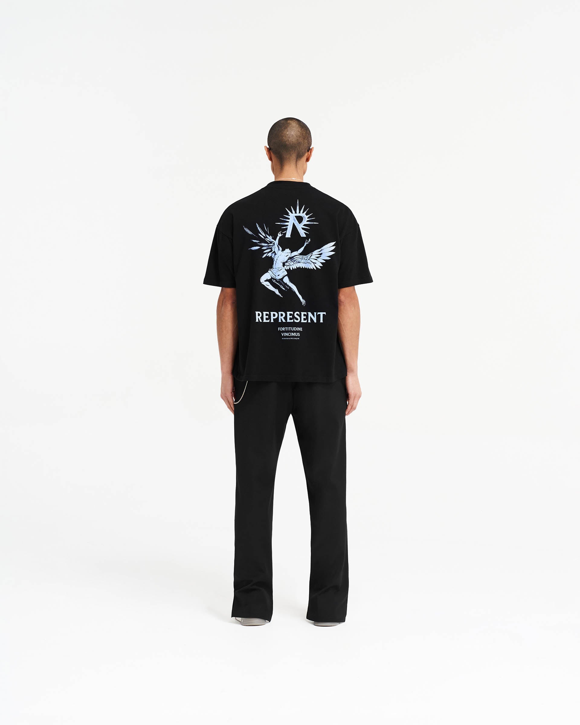 T-shirt Icarus - Noir de jais bleu