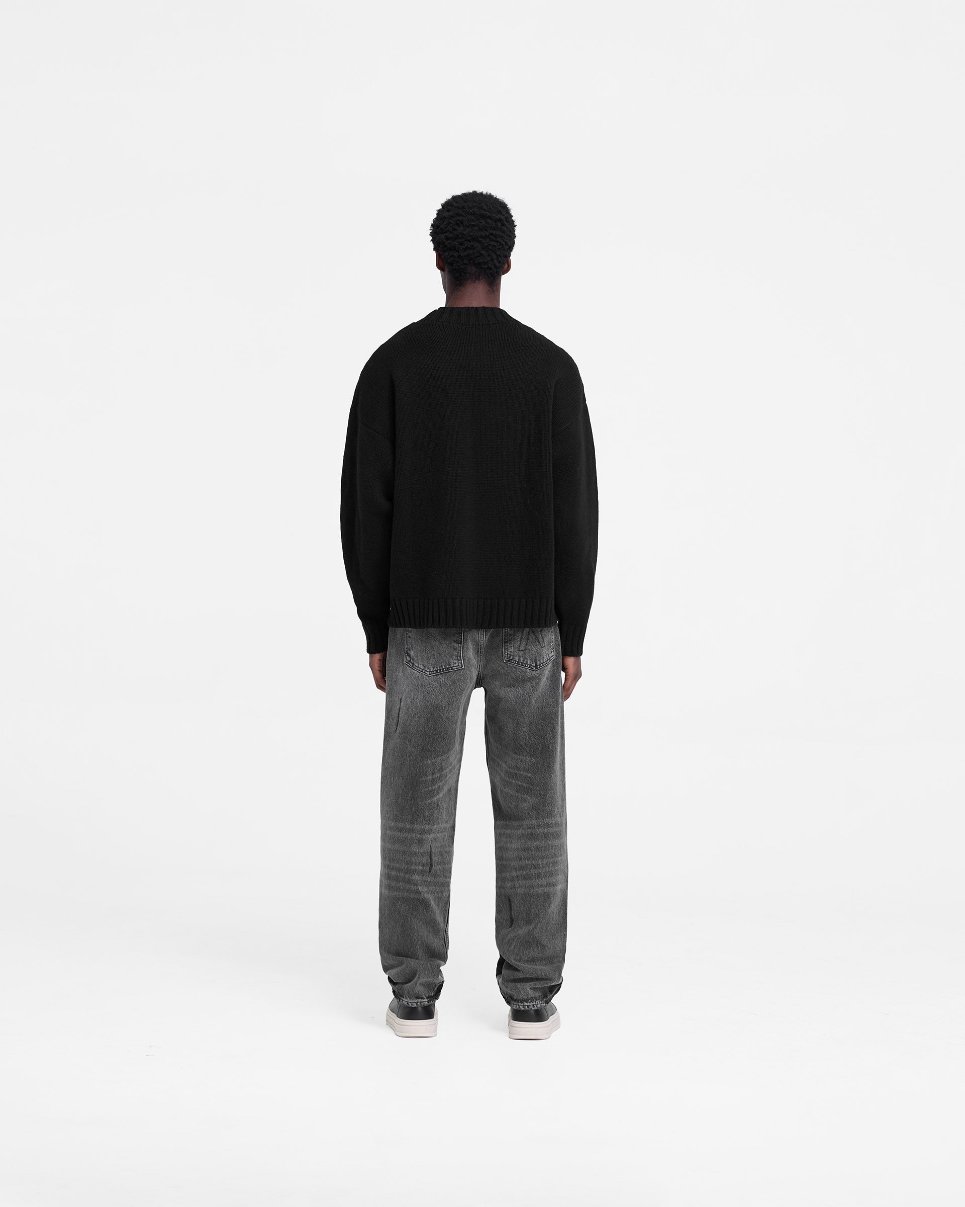 Pull en tricot Rep - Noir