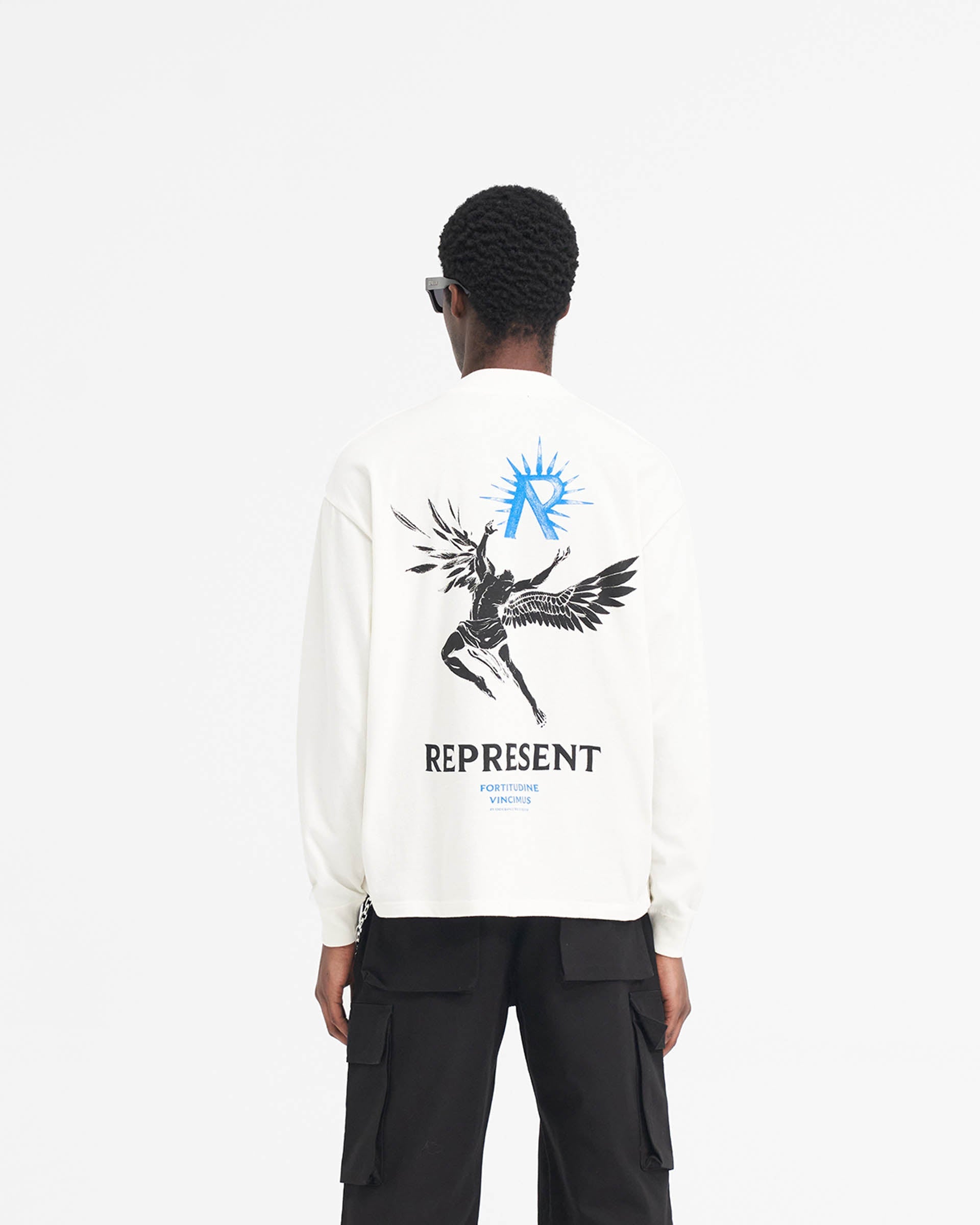 Icarus Langarm-T-Shirt - Flaches Weiß