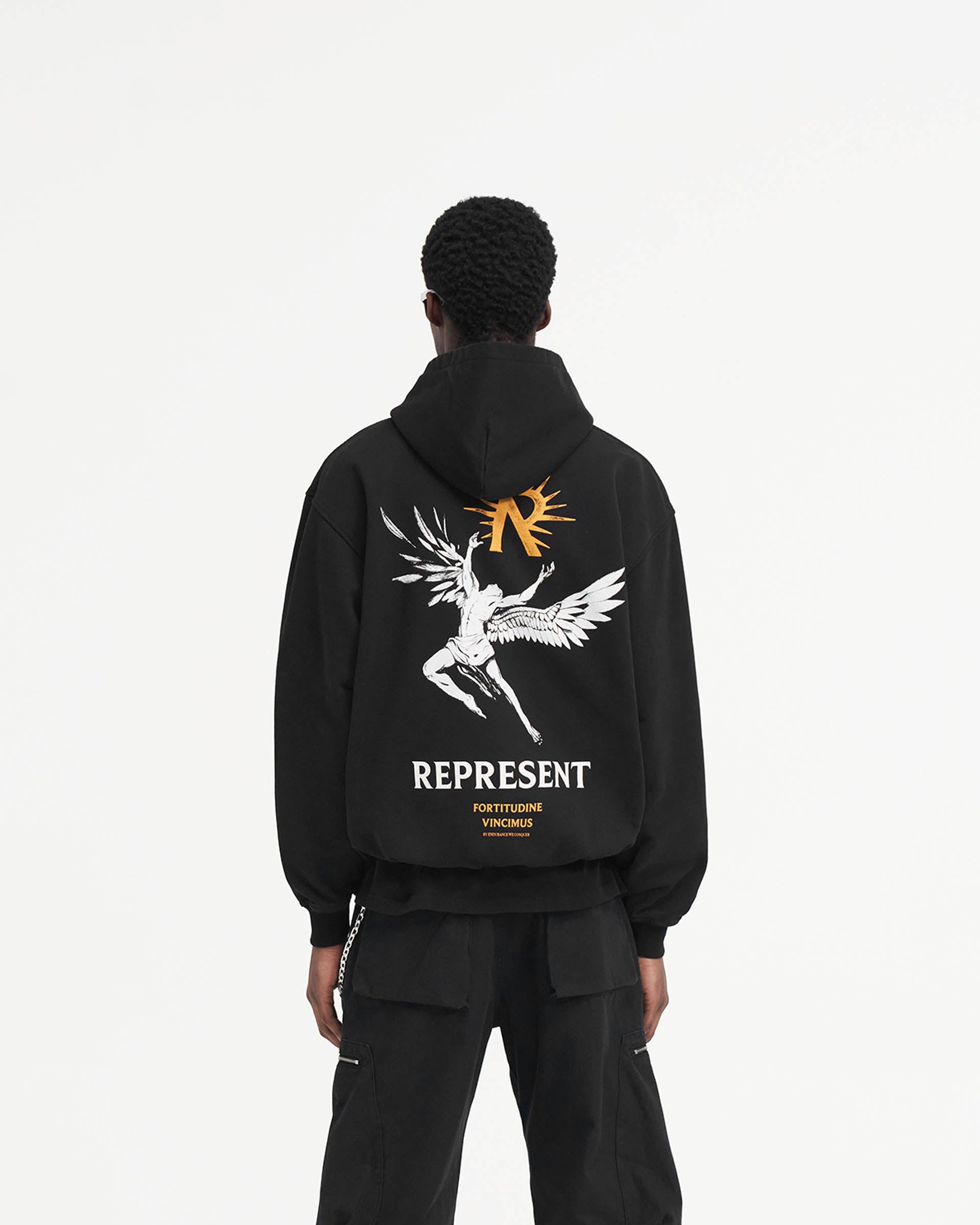 Icarus Hoodie - Tiefschwarz