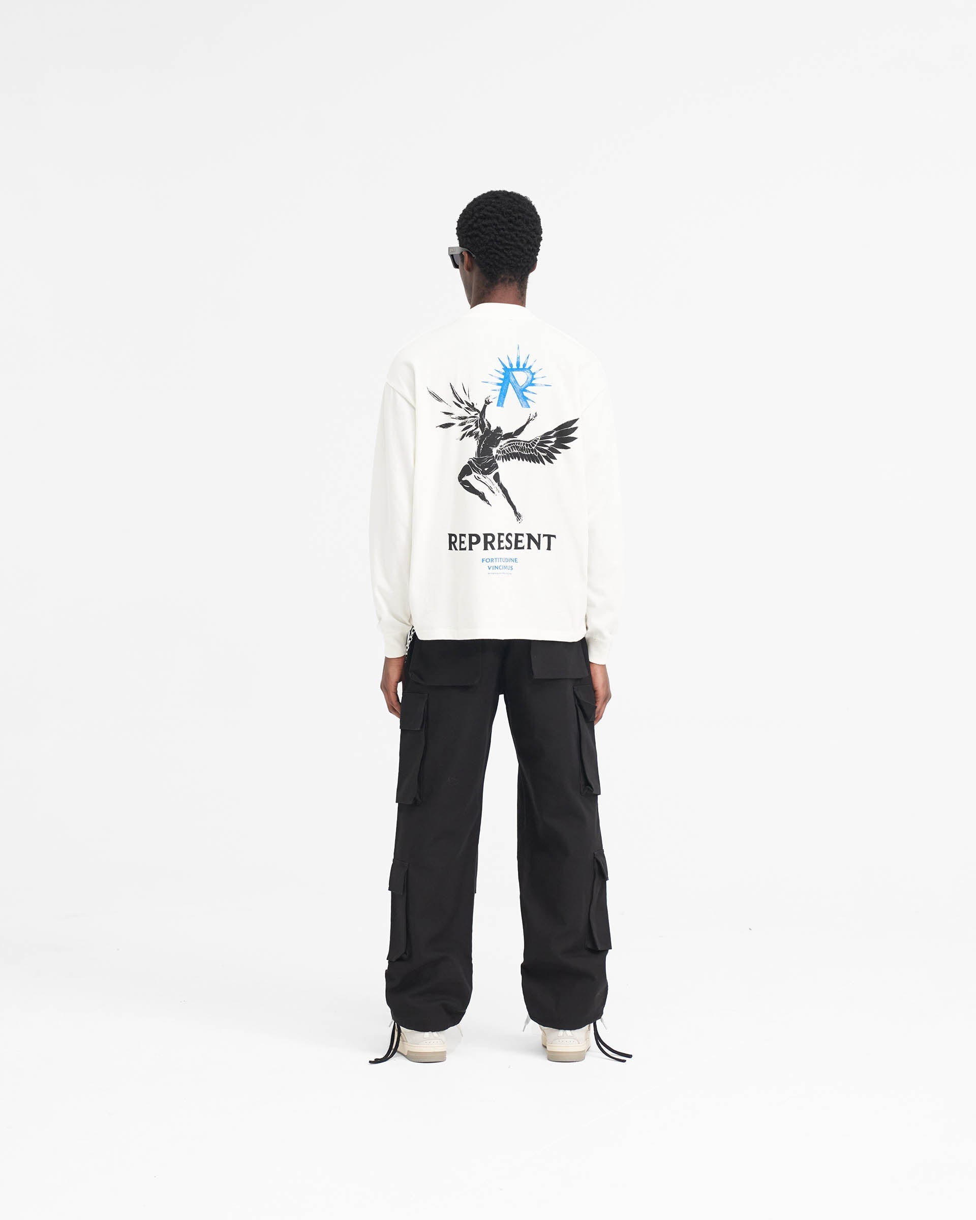 Icarus Langarm-T-Shirt - Flaches Weiß
