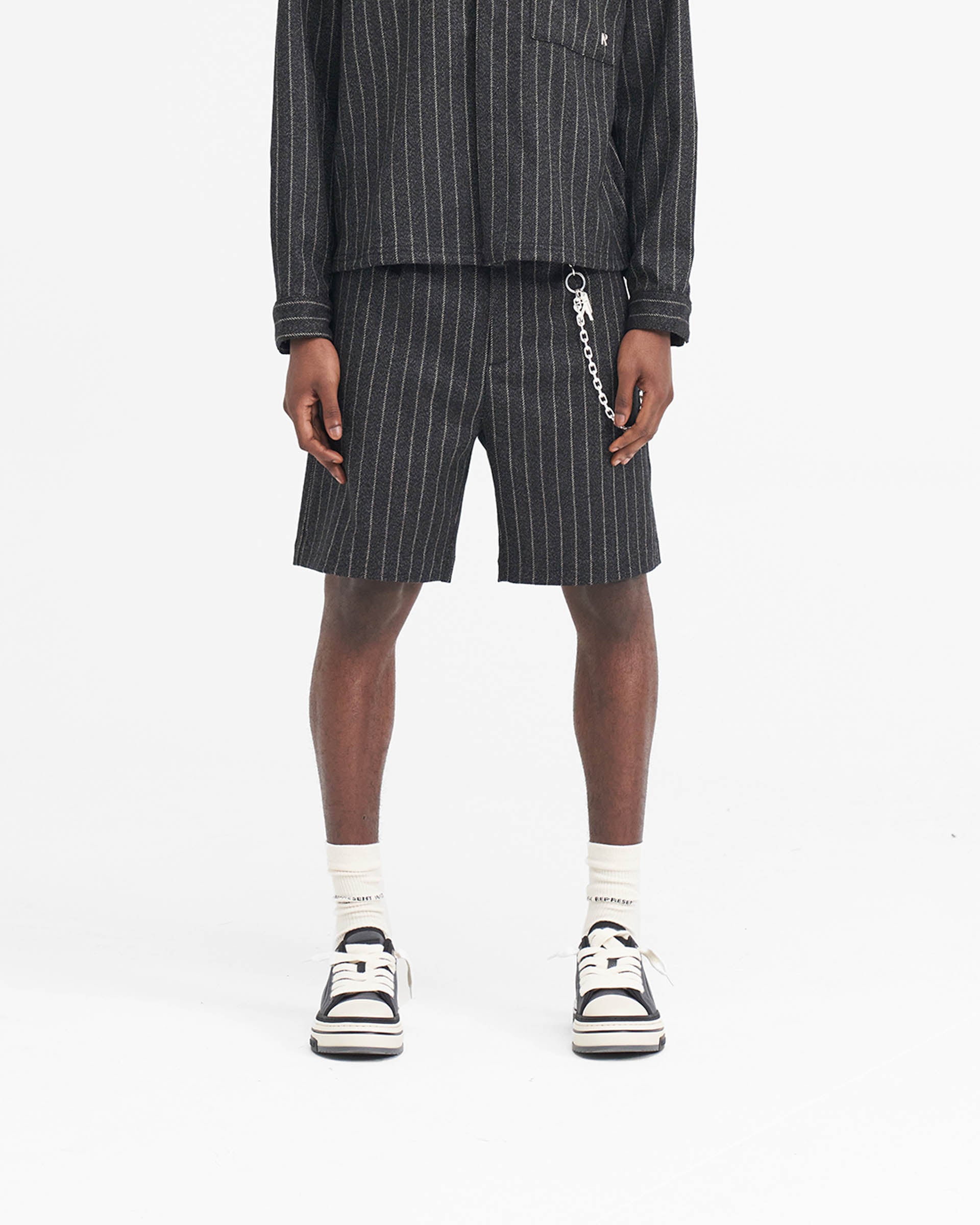 Short ajusté - Rayures noires
