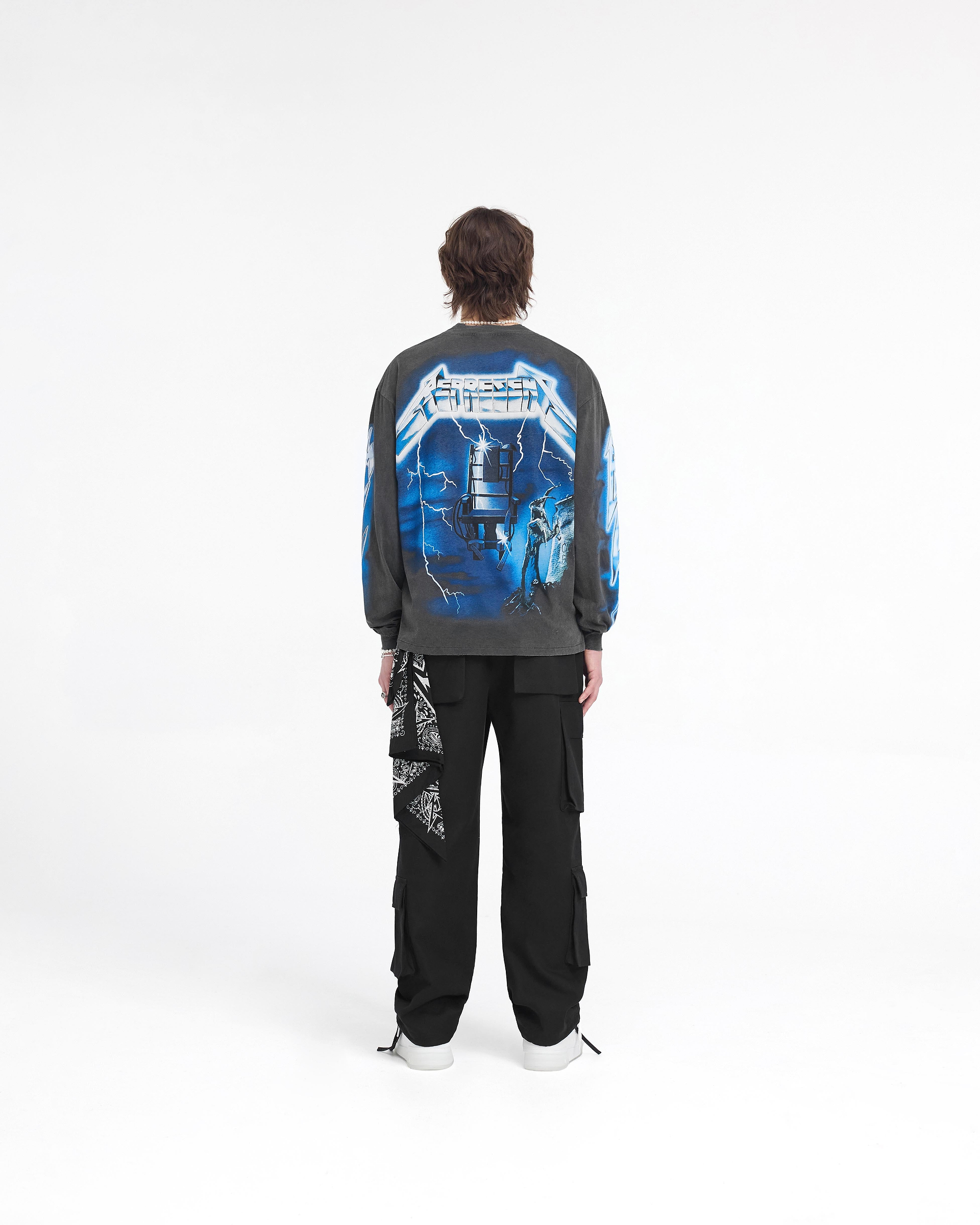 Represent X Metallica Ride The Lightning Long Sleeve T-Shirt - Vintage Grey