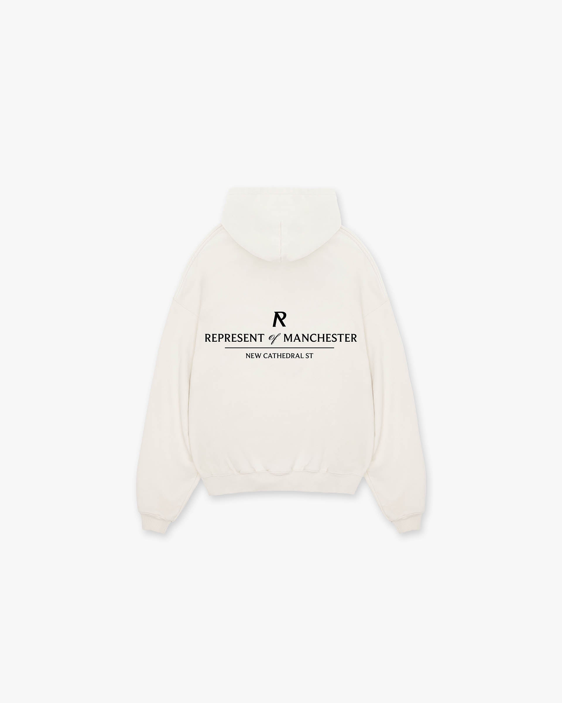 Sweat à capuche Manchester Store - Blanc mat