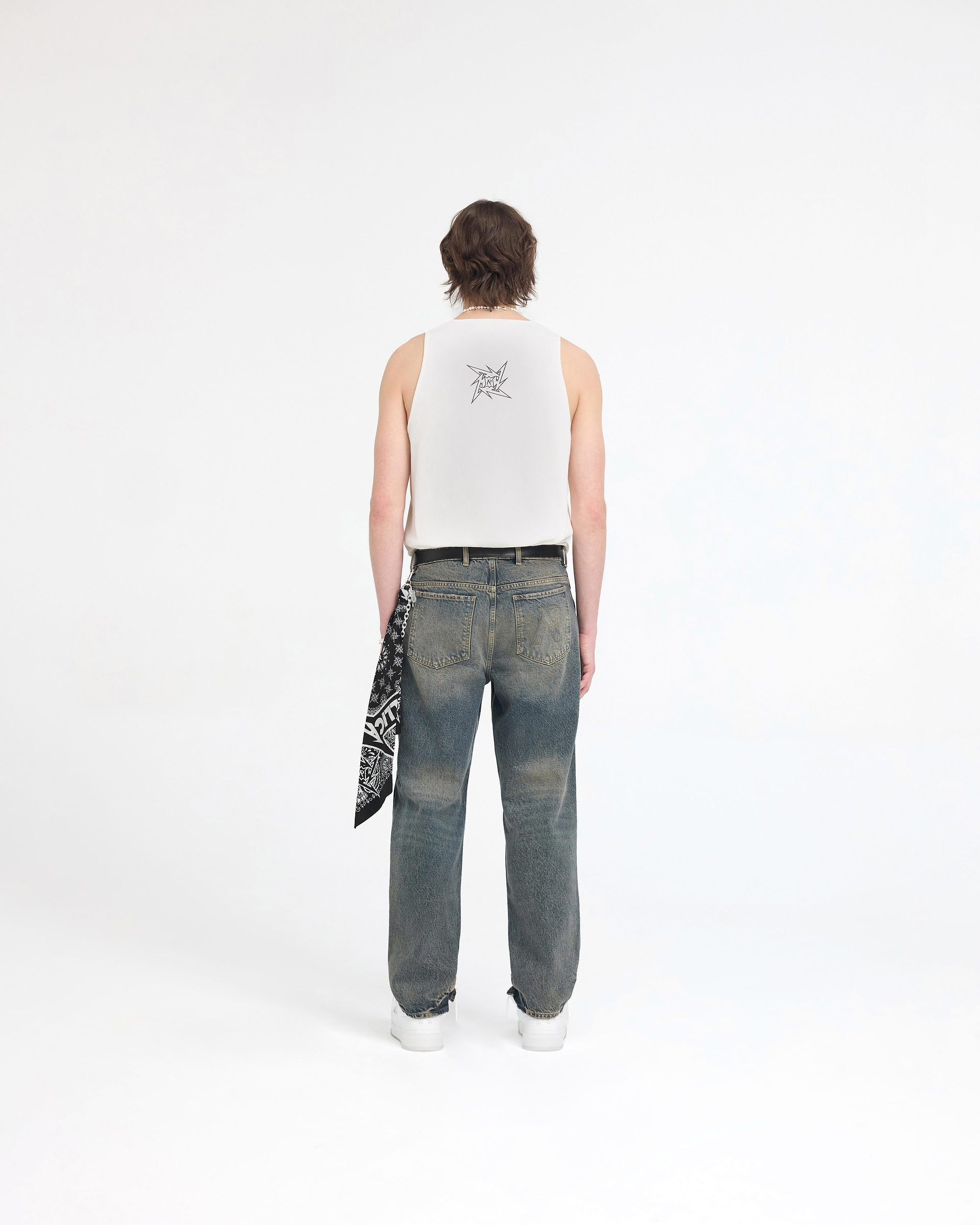 Represent X Metallica Local Crew Vest - Flat White