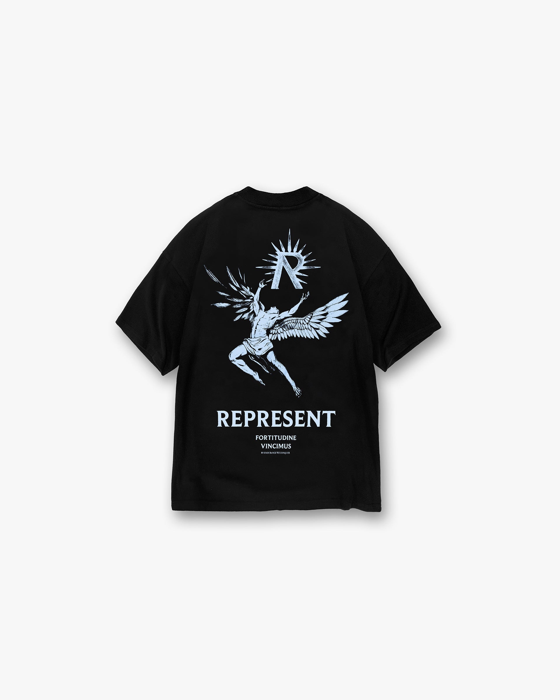 T-shirt Icarus - Noir de jais bleu