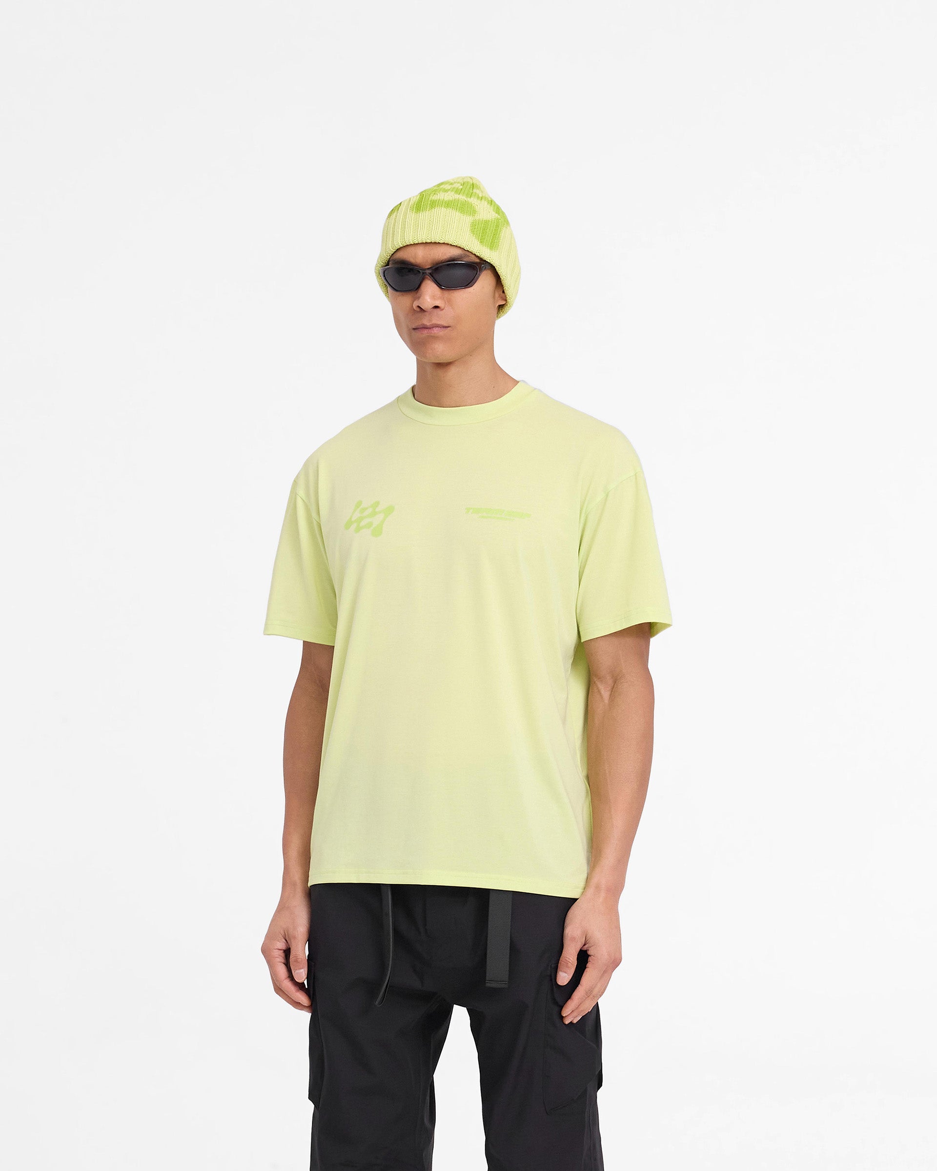 T-shirt oversize 247 Future Terrains - Lime Shadow