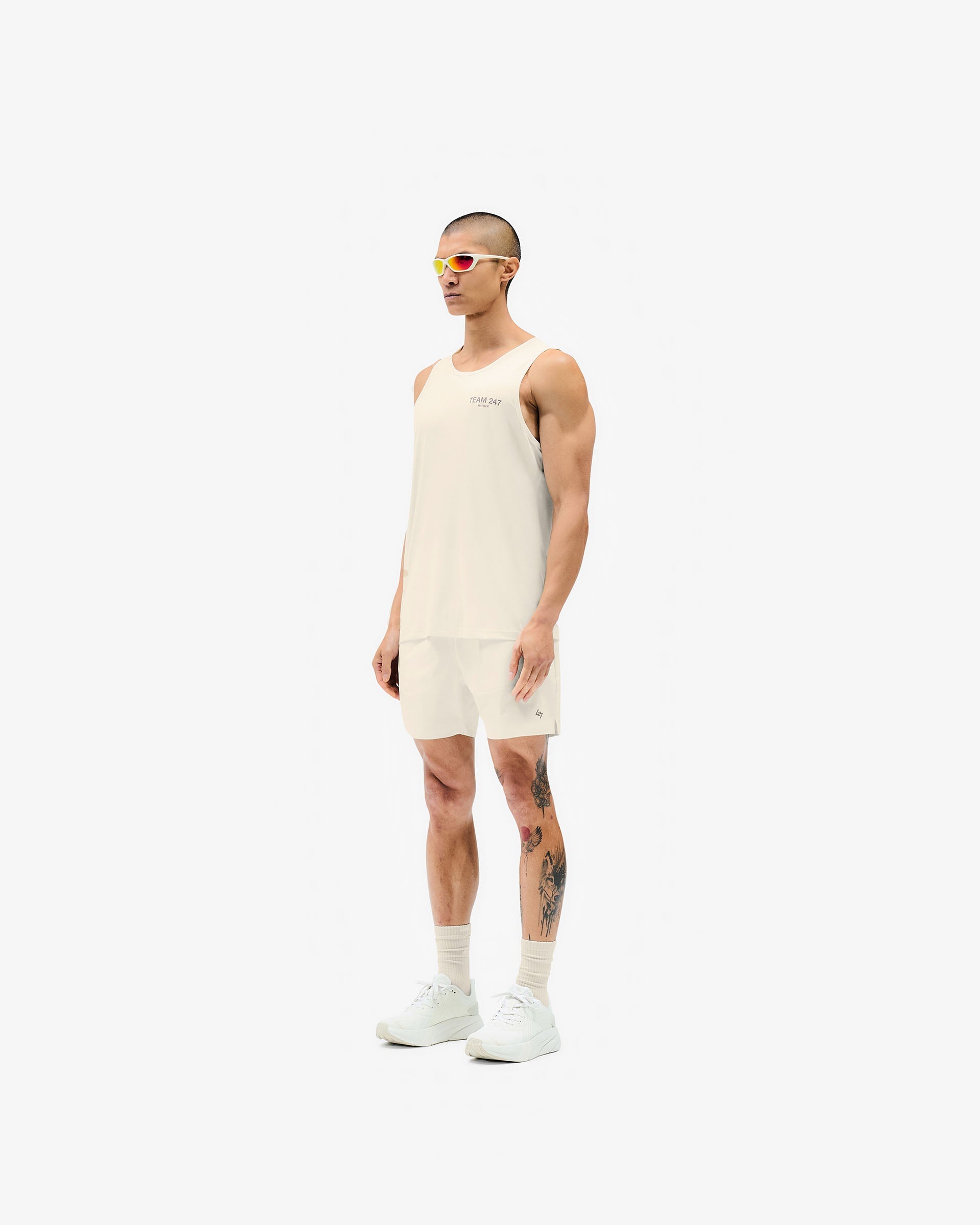 Team 247 Run Vest - Cream
