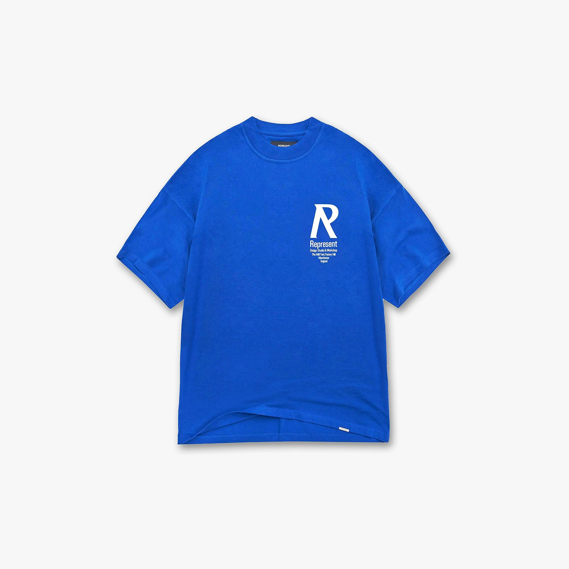 T-Shirt mit Initialen - Kobalt