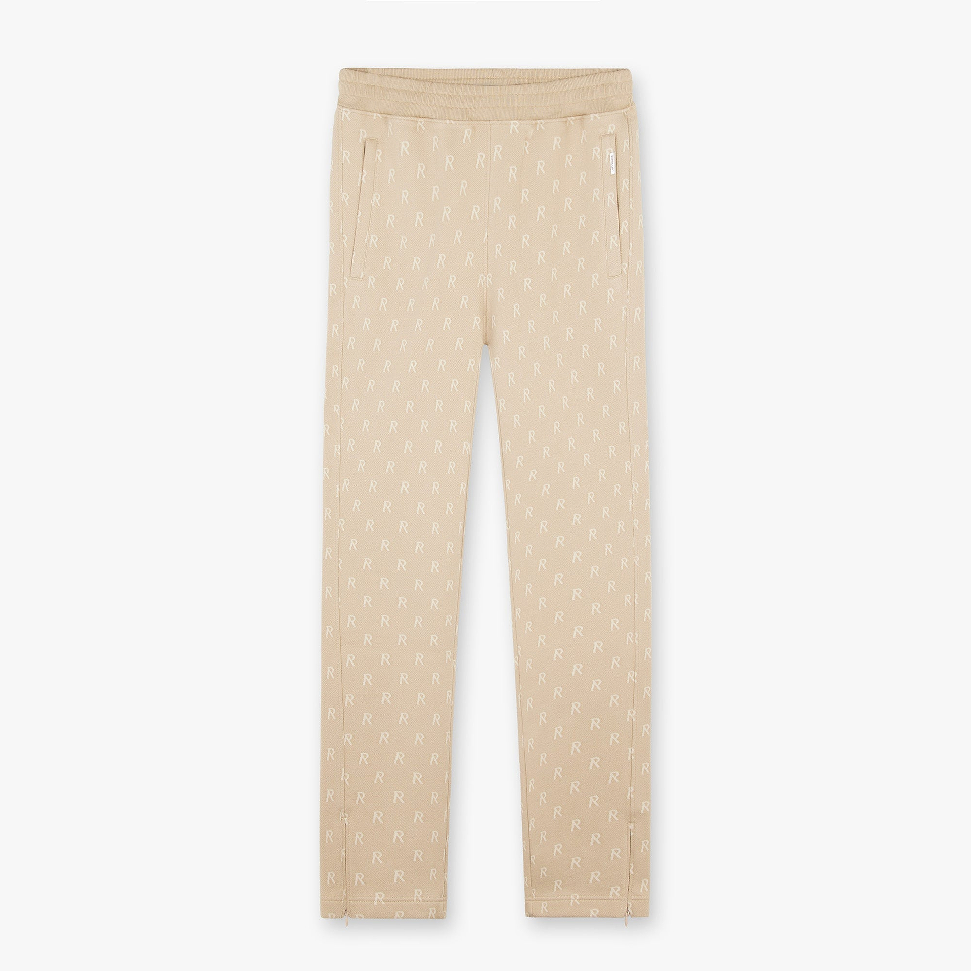 Jogginghose mit Initialen-Intarsienmuster - Weizen