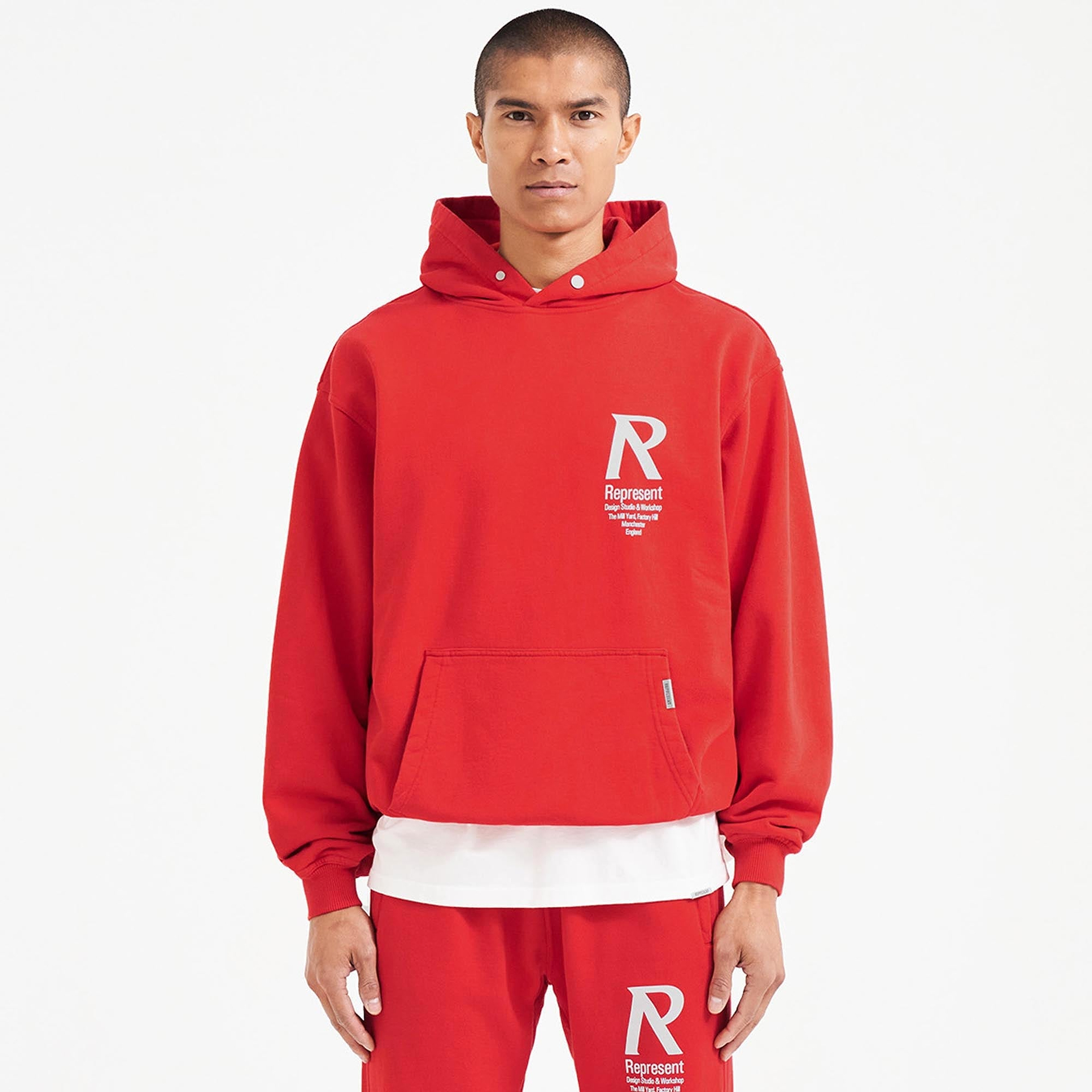 Initial Hoodie - Racing Red
