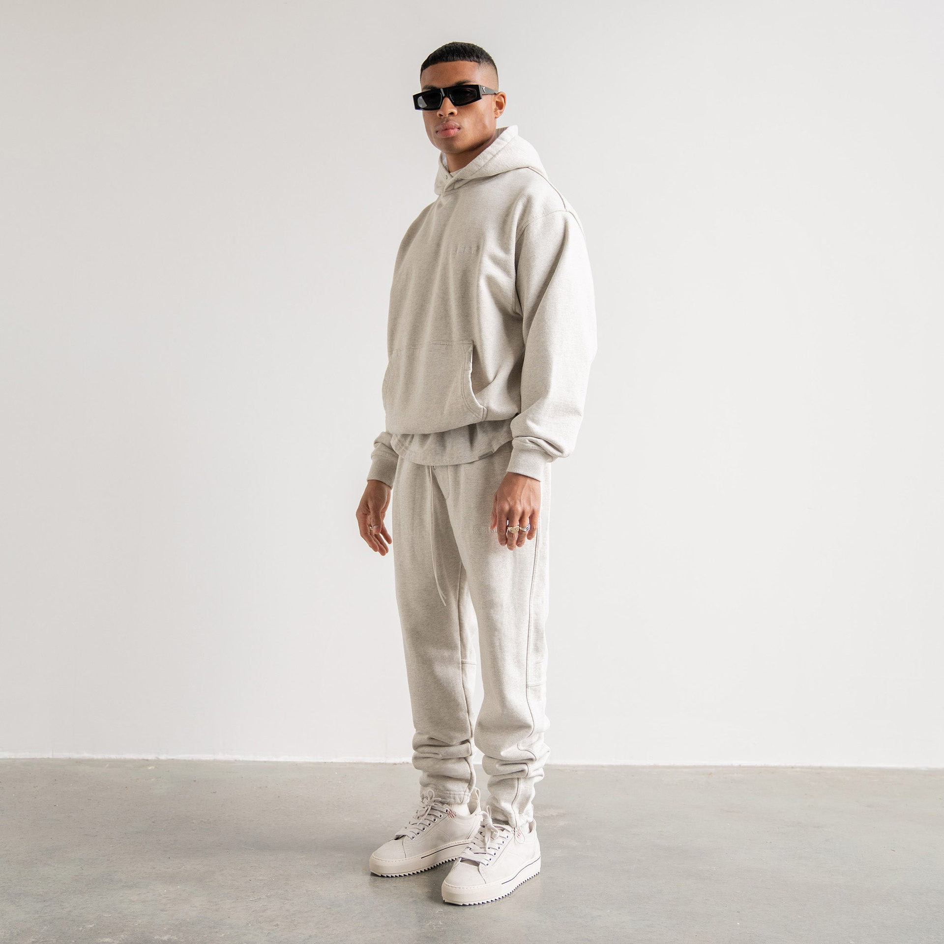 Blank Jogginghose - Creme Meliert