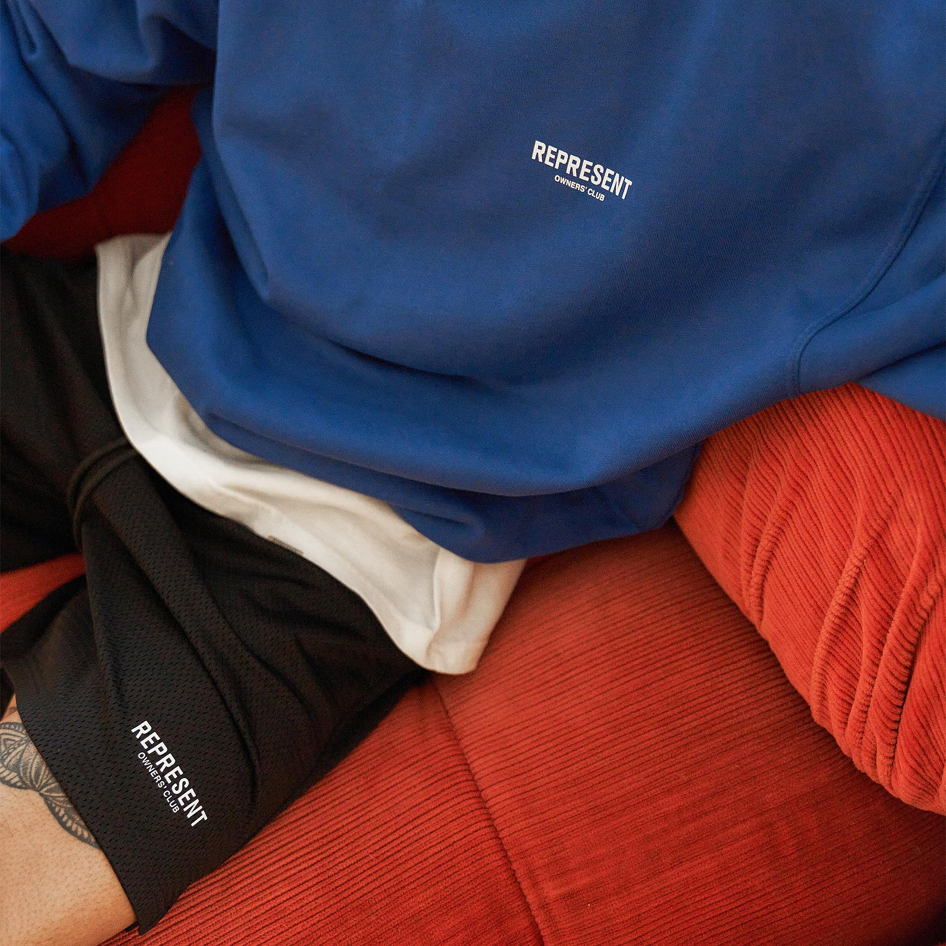 Represent Owners Club Mesh-Shorts - Schwarz