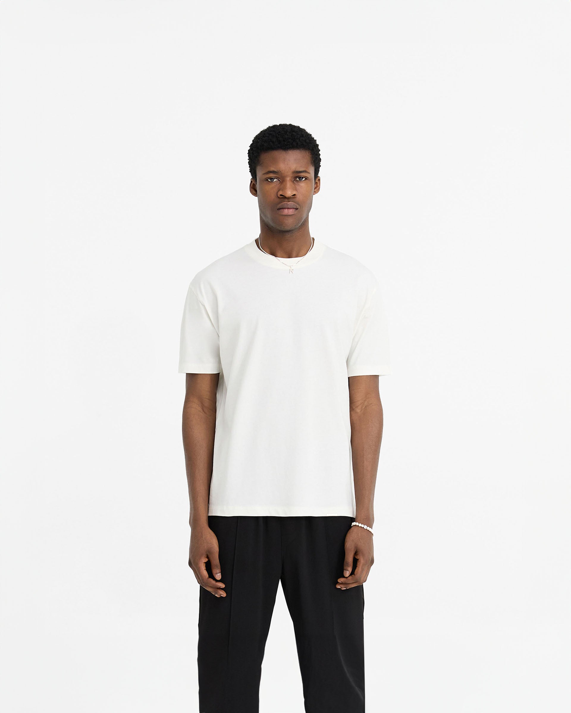 Initial T-Shirt - Flat White