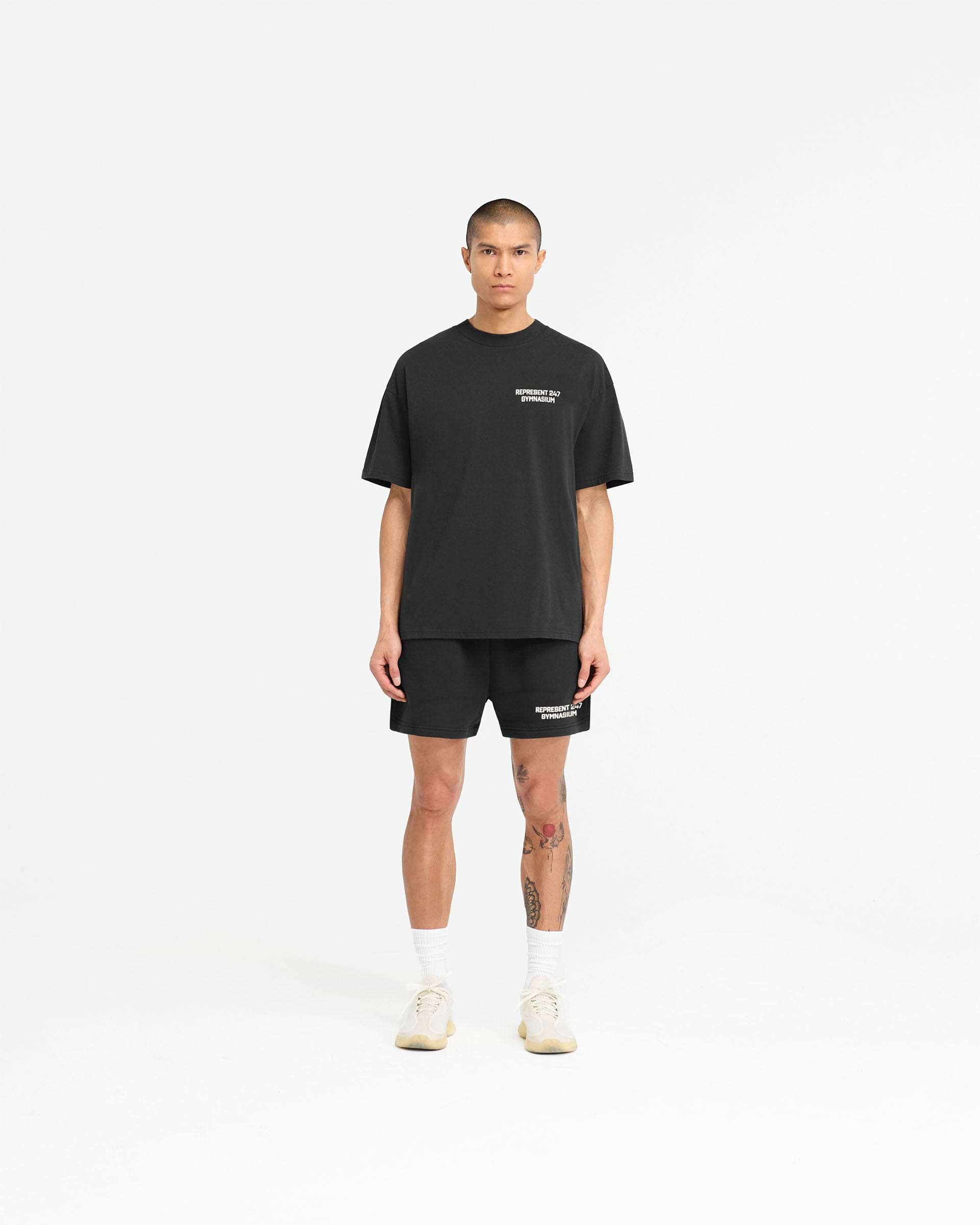247 Gymnasium Jersey Shorts - Off Black