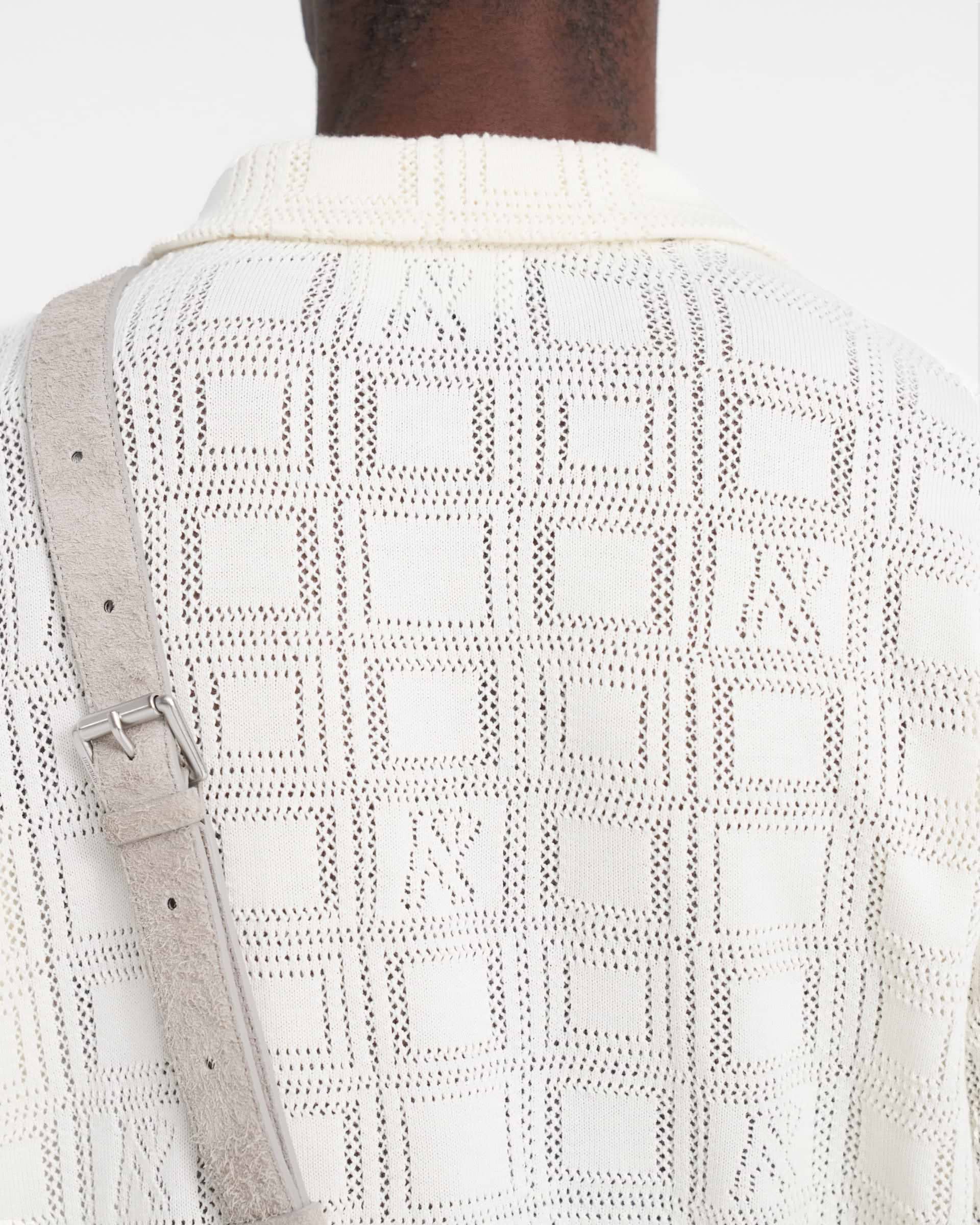 Lace Knit Shirt - Chalk | REPRESENT
