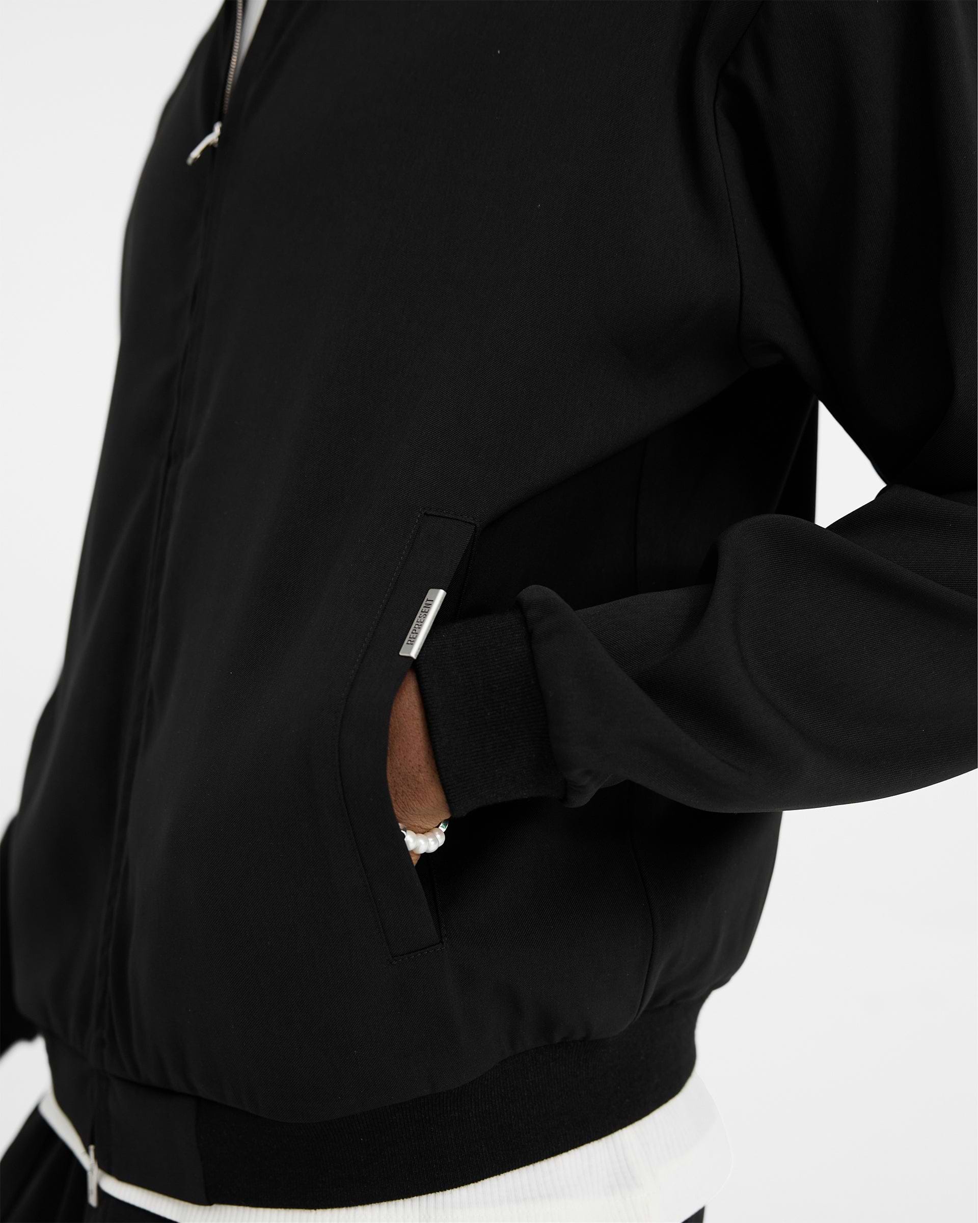 Initial Track Jacket - Black | REPRESENT