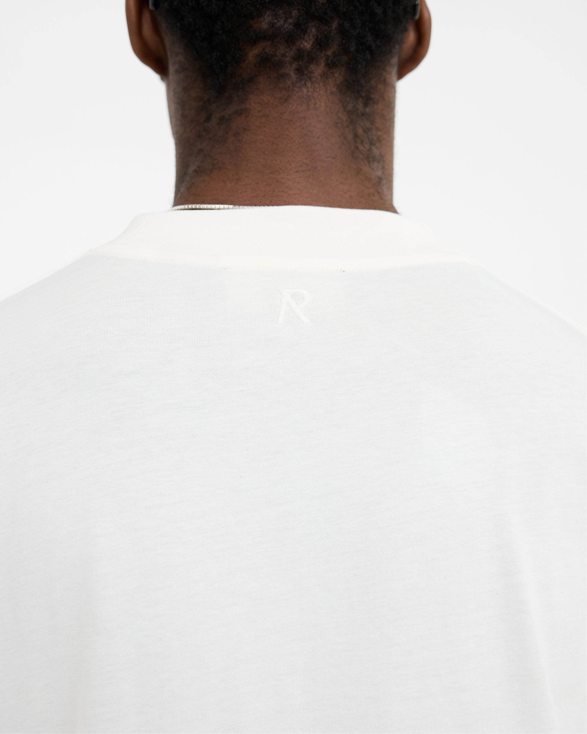 2 x Initial Oversized T-Shirt - Flat White