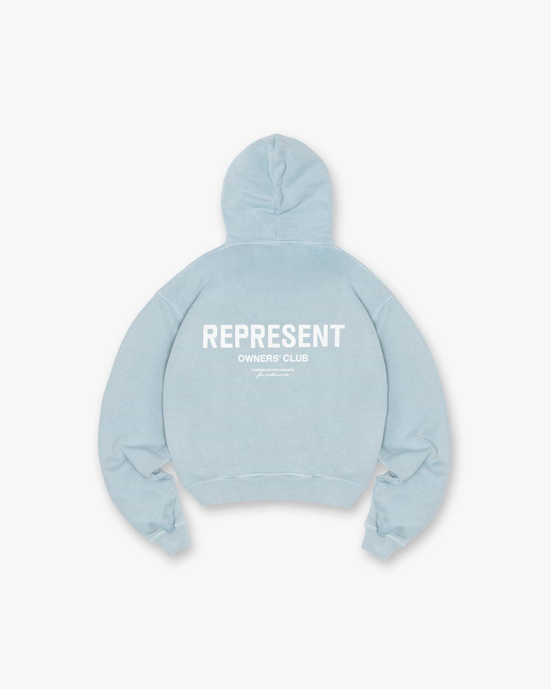 Represent Owners Club Hoodie | Powder Blue Hoodies | REPRESENT