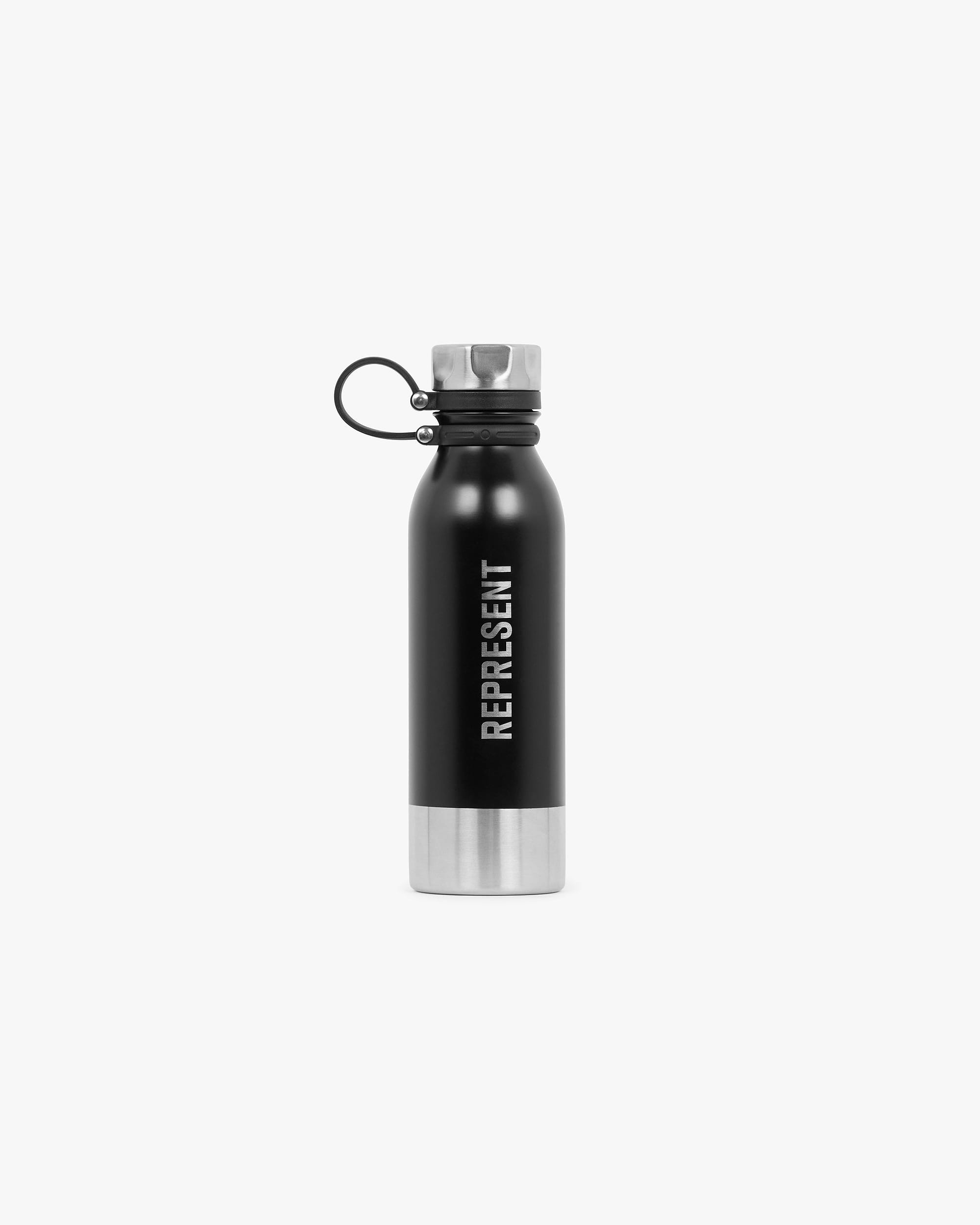 247 Stainless Steel Flask | Black Accessories 247 | Represent Clo