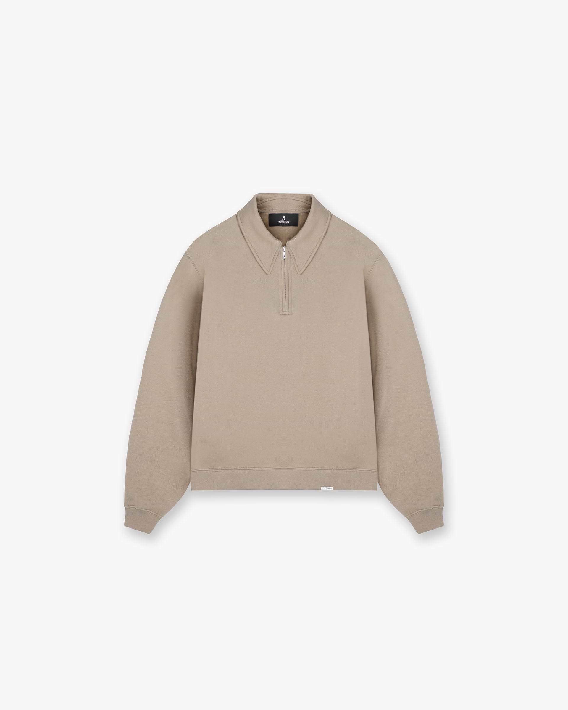 Initial Boxy Quarter Zip - Dune