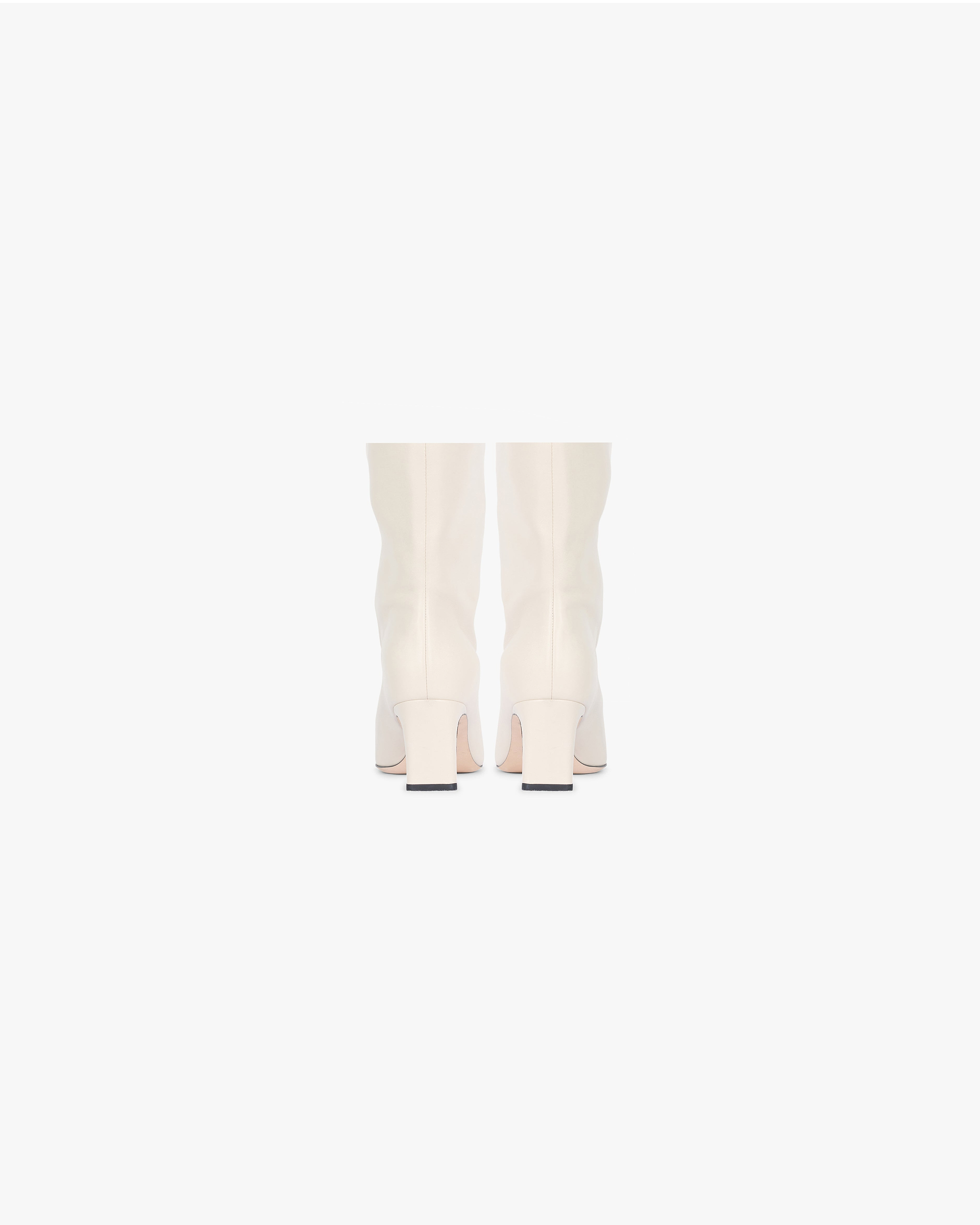 Square Toe Ankle Boot - Ecru