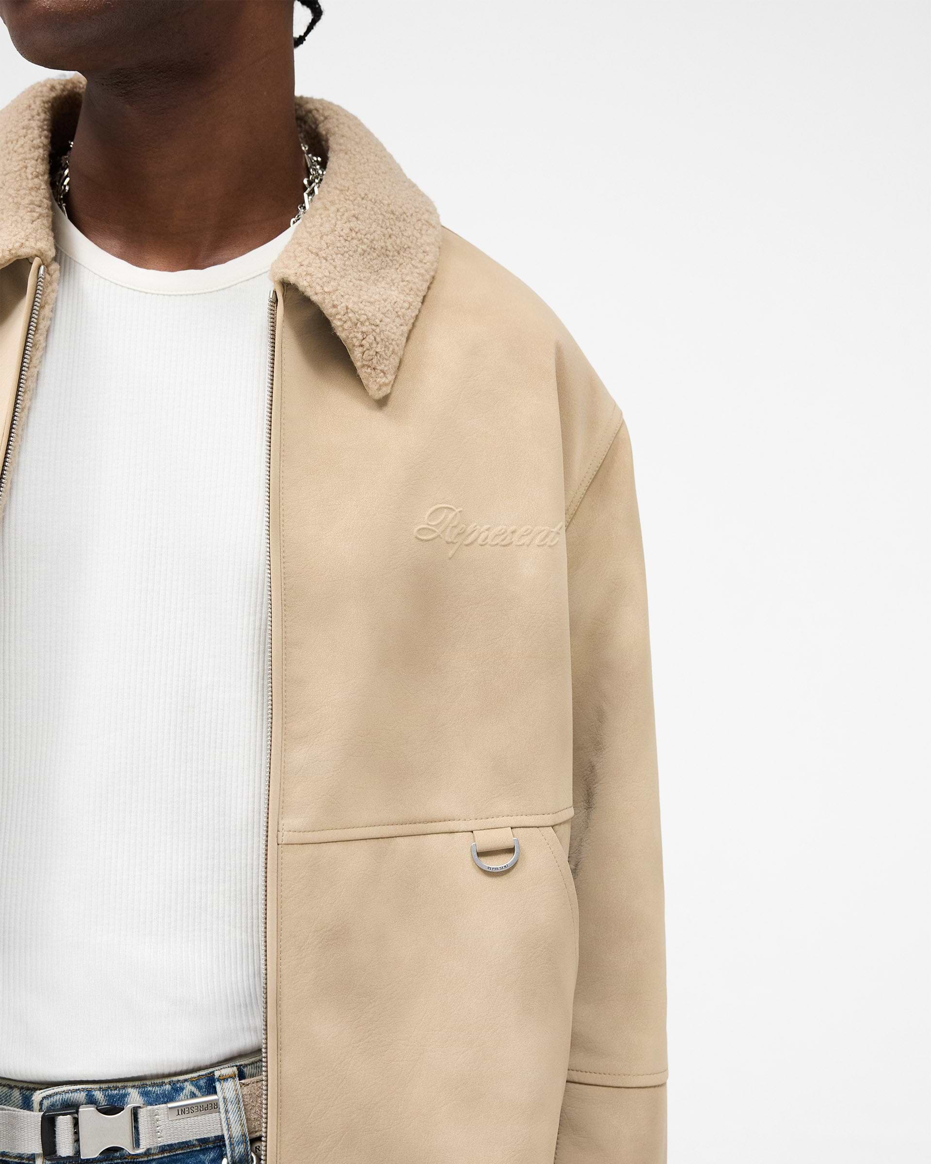 Cafe Shearling Jacket | Coats & Jackets | REPRESENT