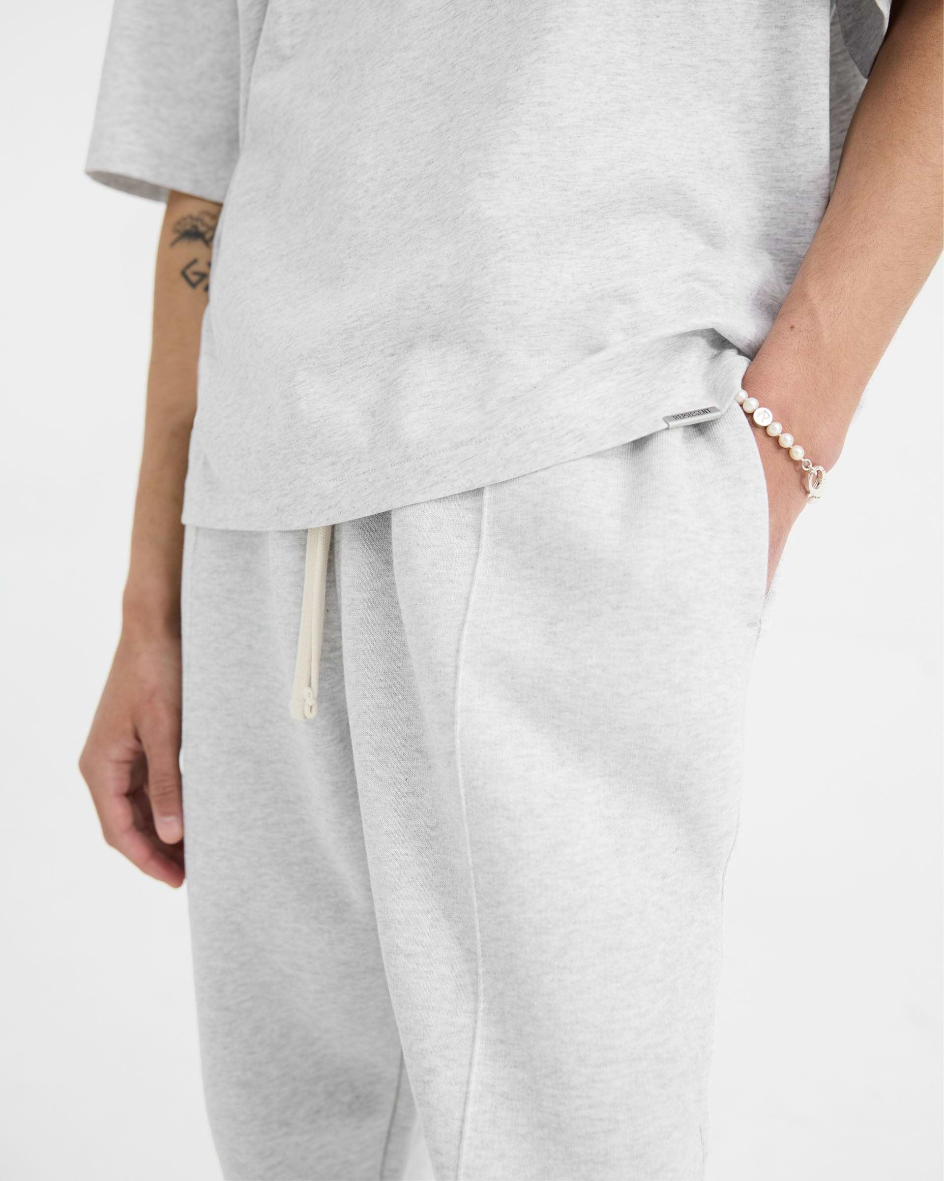 Initial Sweatpant - Ice Grey Marl