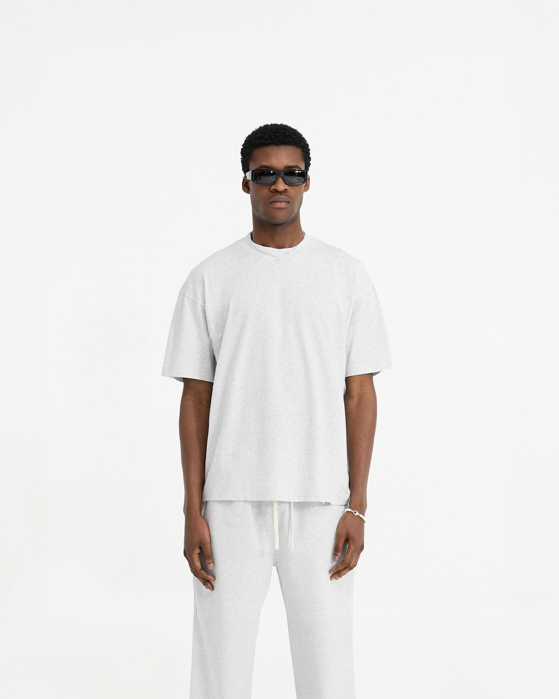 Initial Oversized T-Shirt - Ice Grey Marl