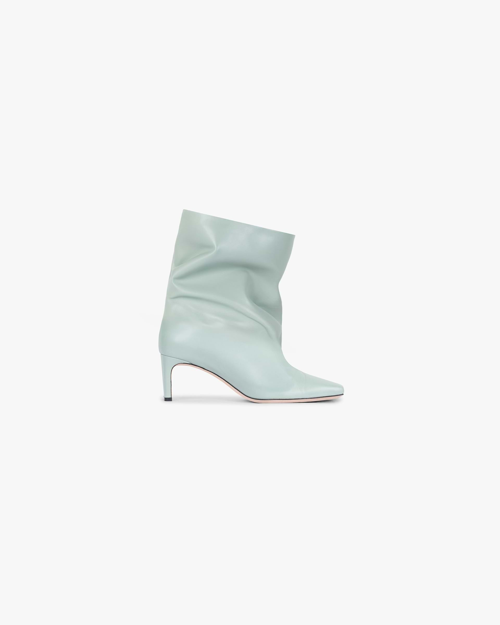 Square Toe Ankle Boot - Basil