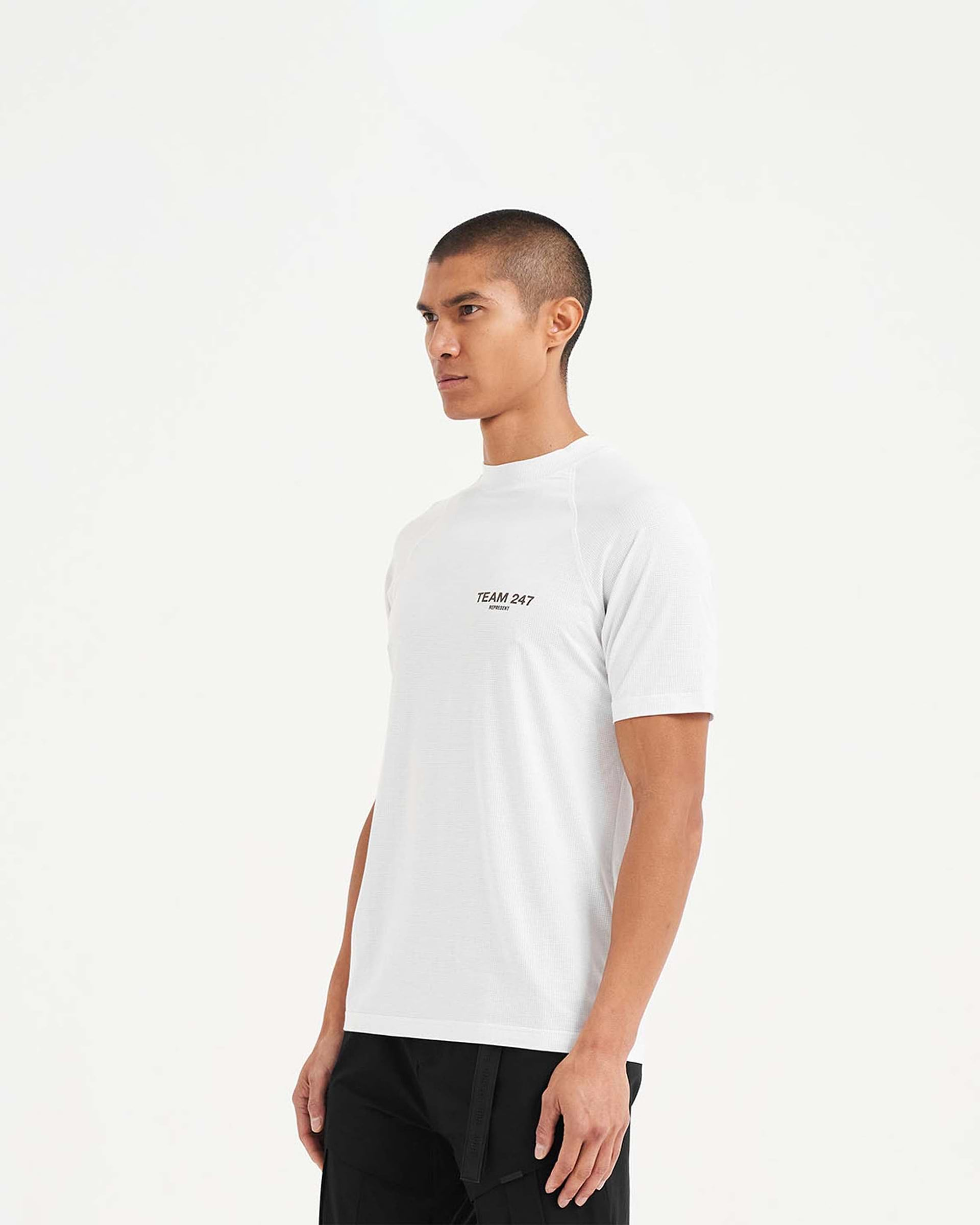 247 Team Run T-Shirt - Flat White