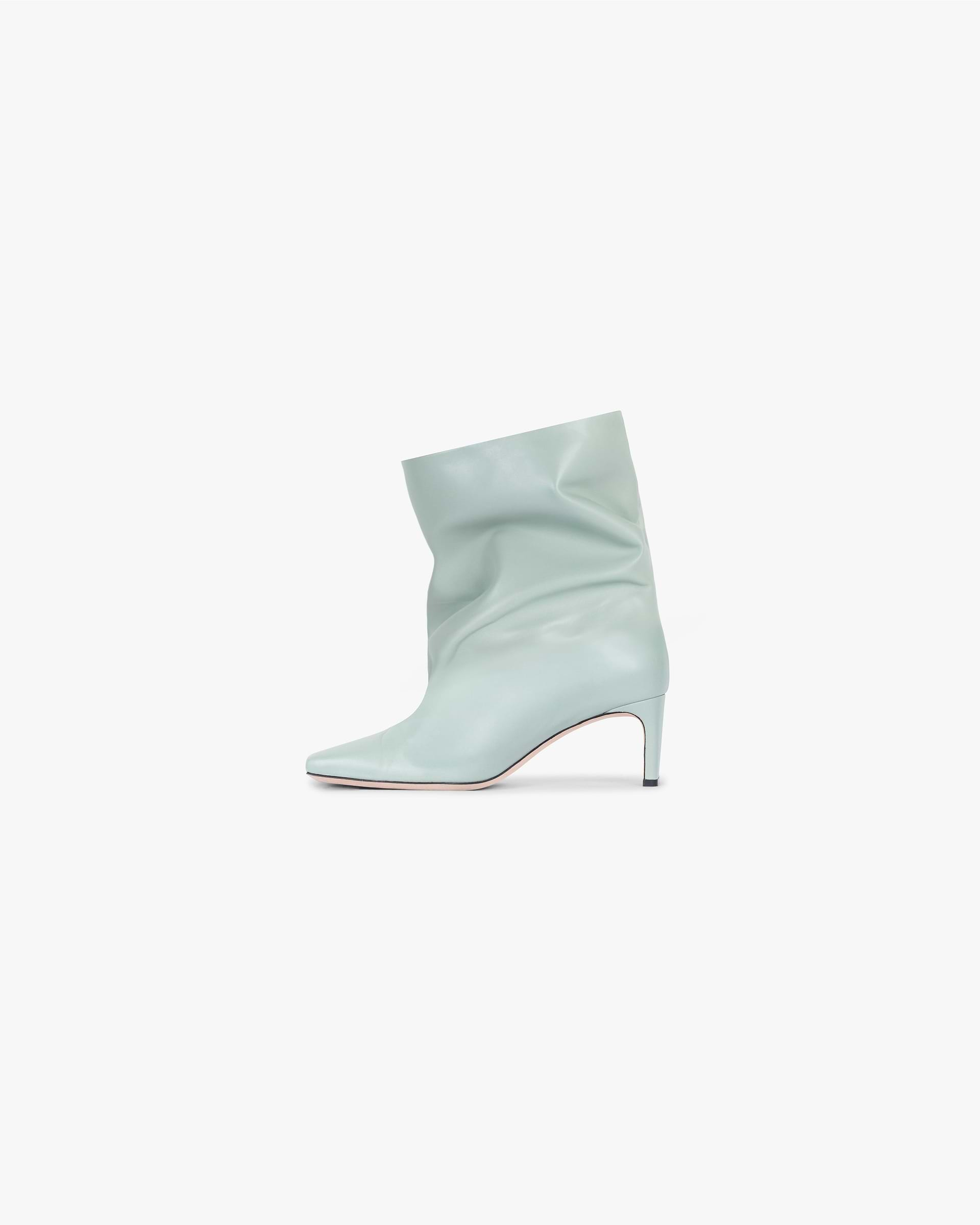 Square Toe Ankle Boot - Basil