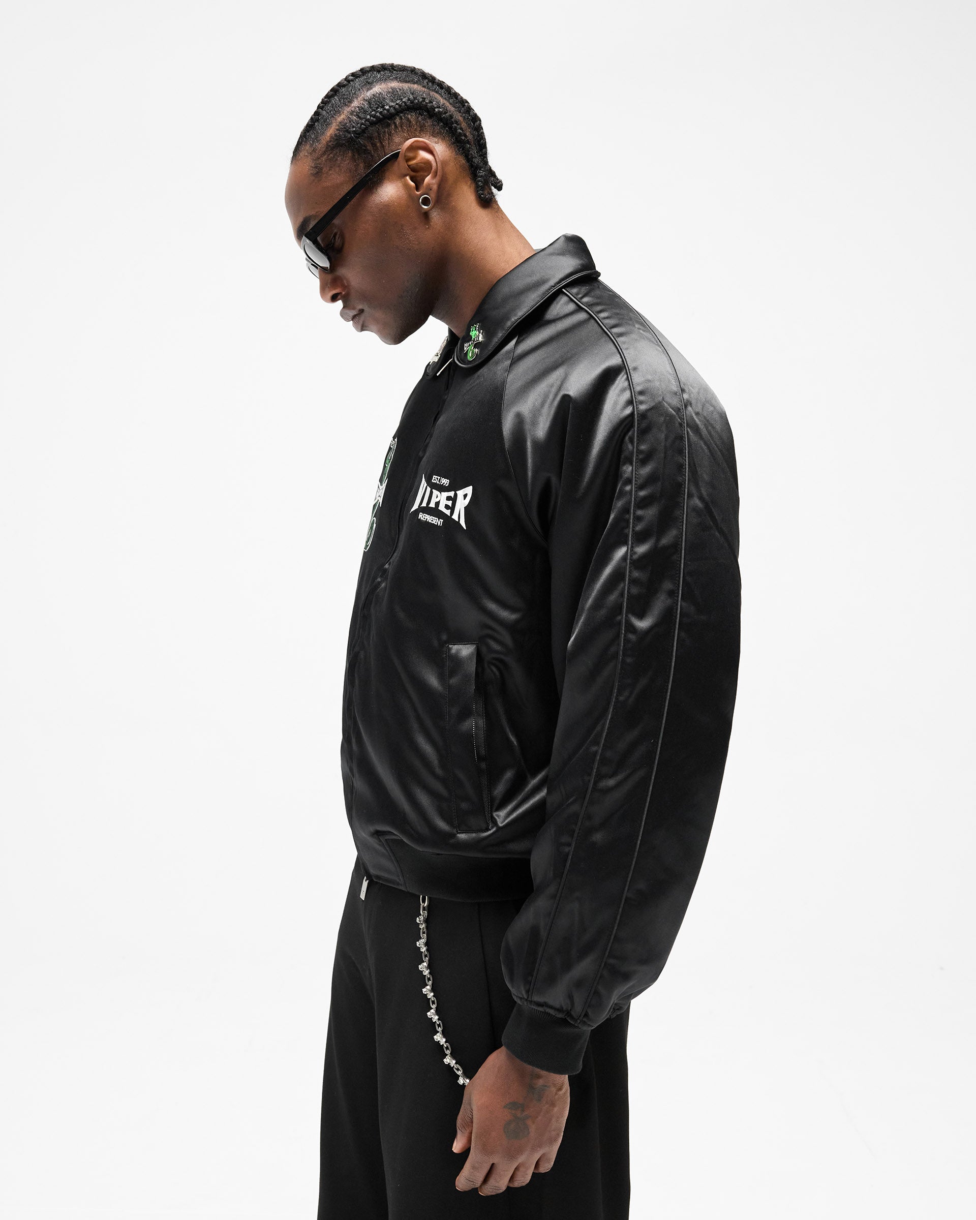 Viper Souvenir Jacket Jet Black | Mens Jackets | REPRESENT