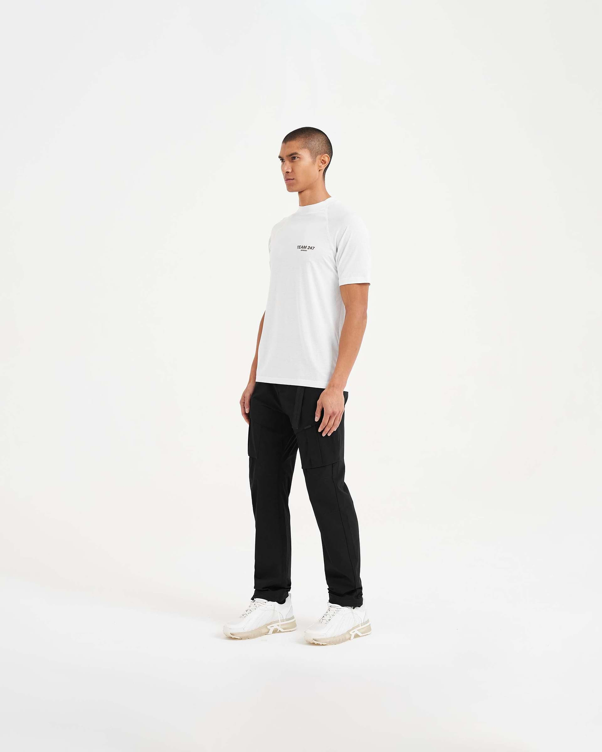 247 Team Run T-Shirt - Flat White