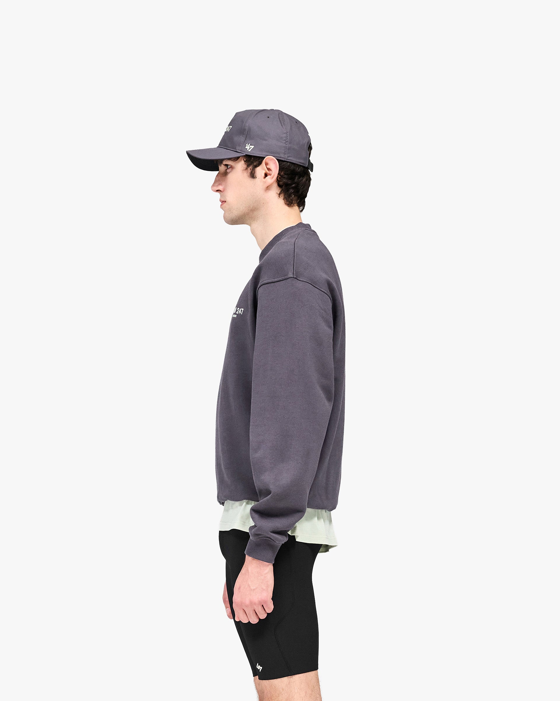 247 Team Oversized Sweater - Graphene