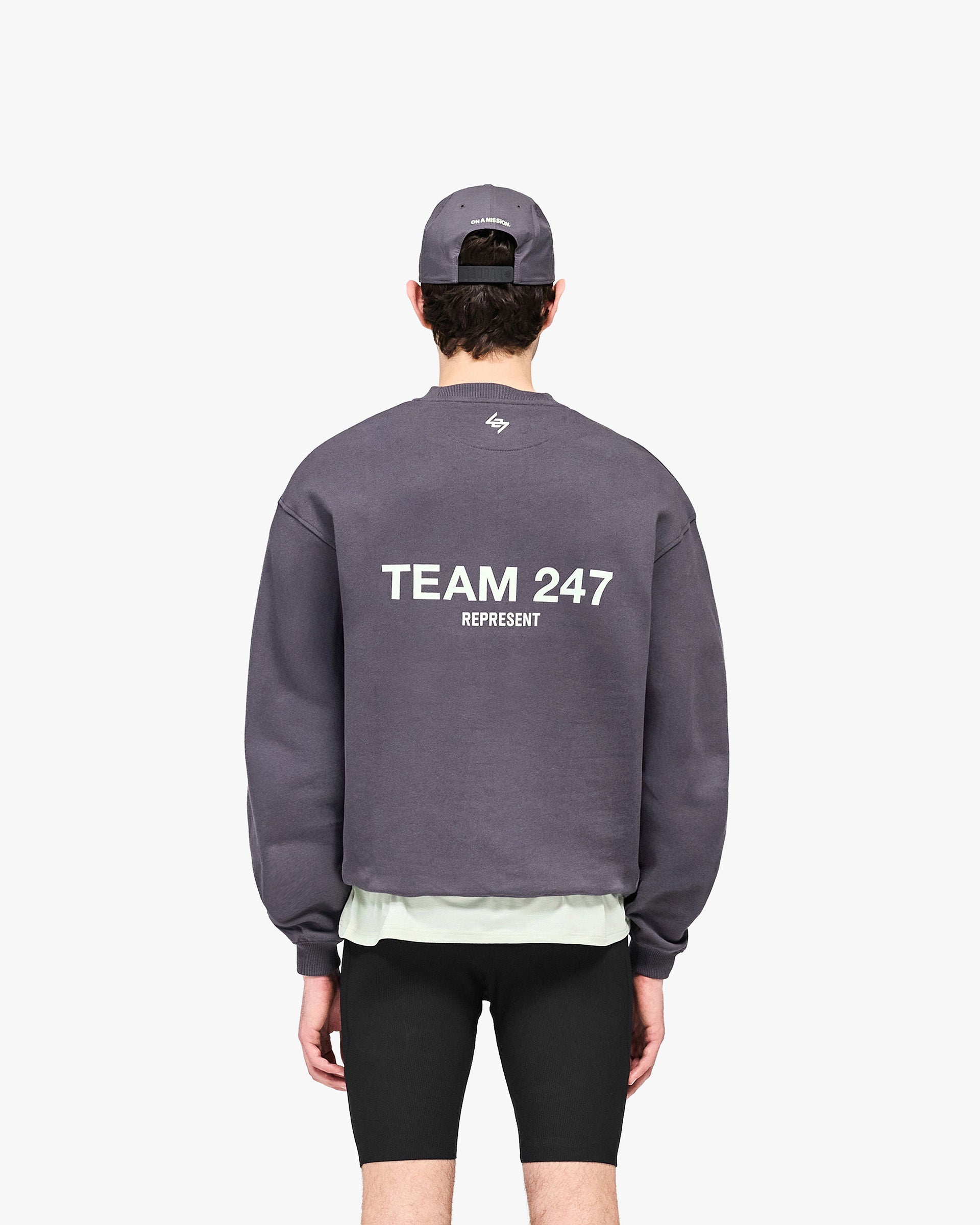 247 Team Oversized Sweater - Graphene
