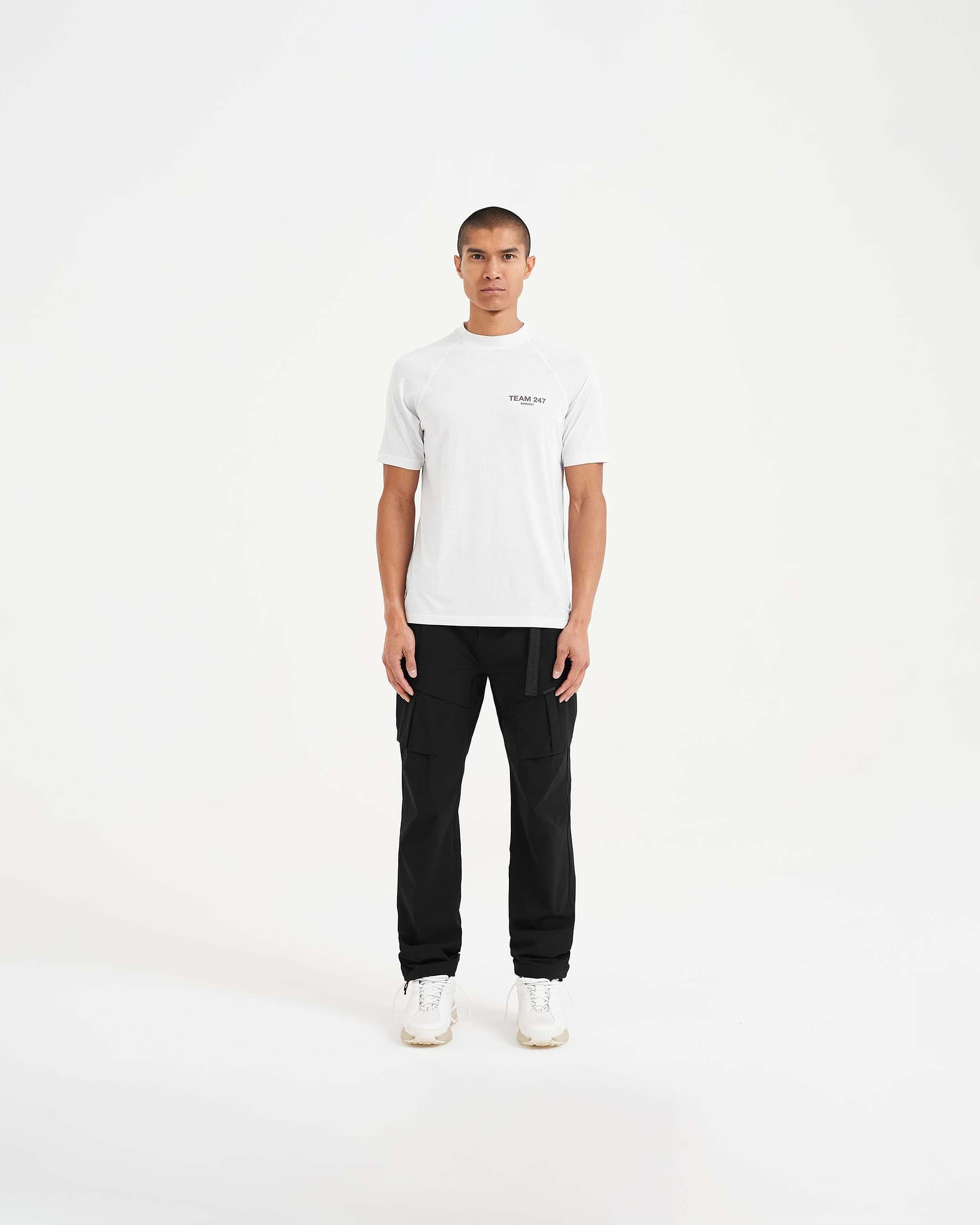 247 Team Run T-Shirt - Flat White