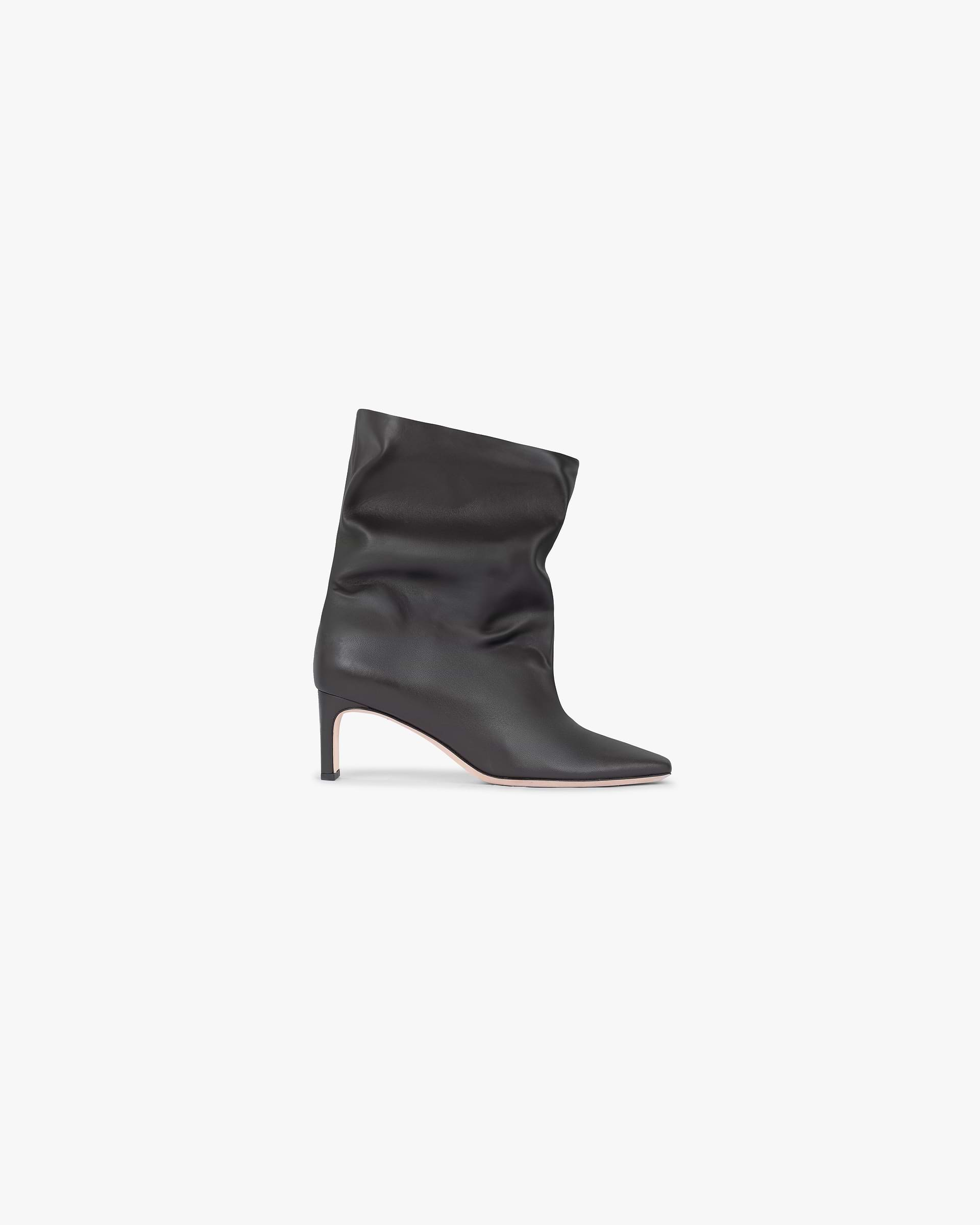 Square Toe Ankle Boot - Black Coffee