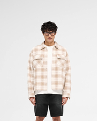 Waffle Flannel Shirt - Mid Brown