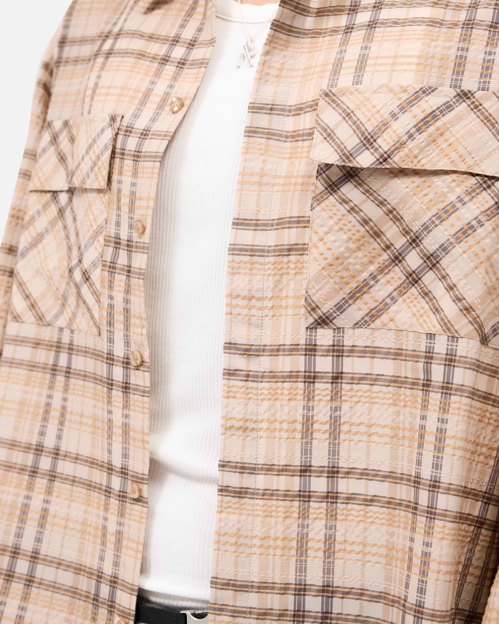 Brown Check Sheer Flannel Shirt | Mens Shirts | REPRESENT Brown Check Sheer Flannel Shirt | Mens Shirts | REPRESENT
