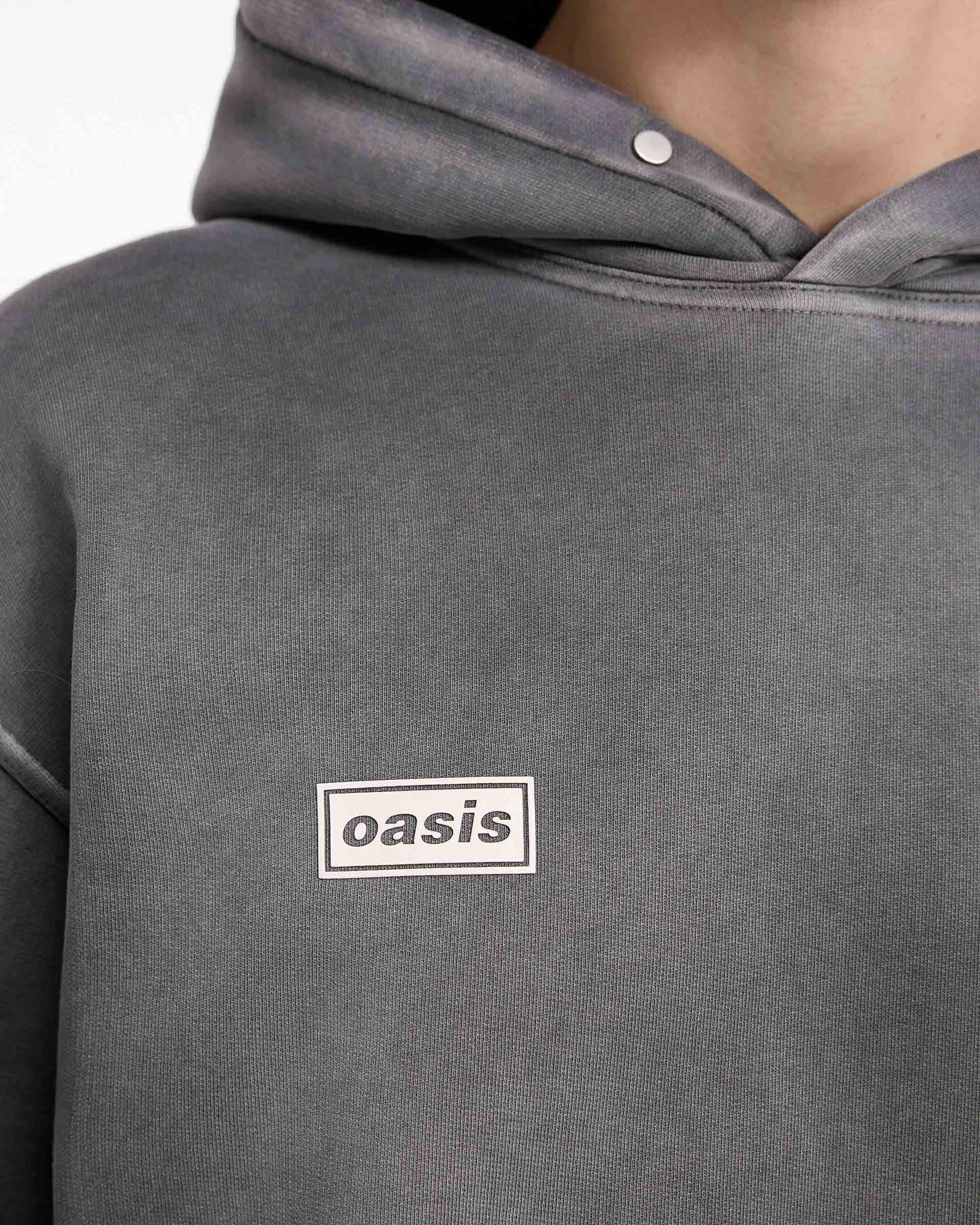 Represent X Oasis Owners Club Hoodie | Stained Black | REPRESENT