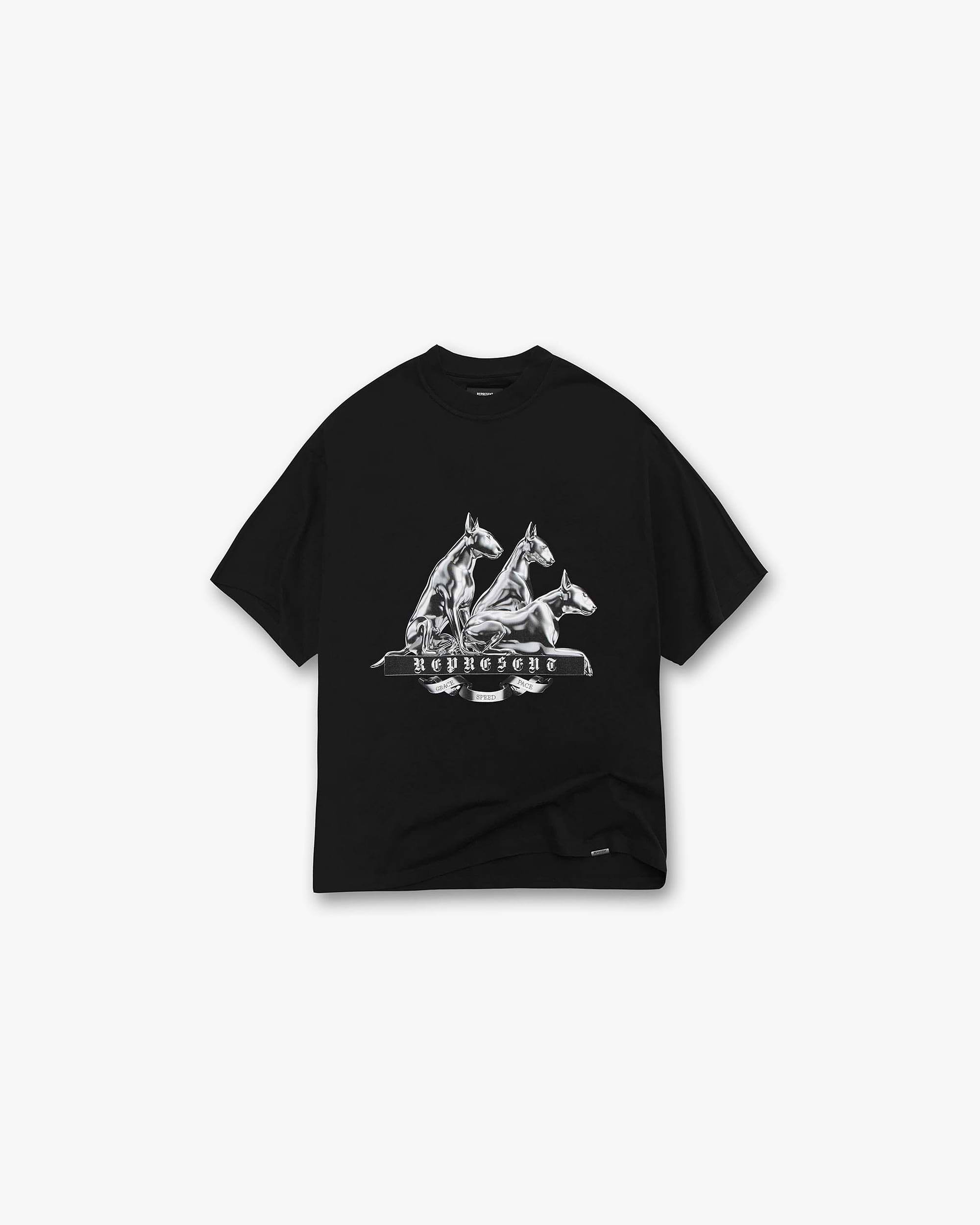 Bullterrier T-Shirt | Jet Black | Represent Clo