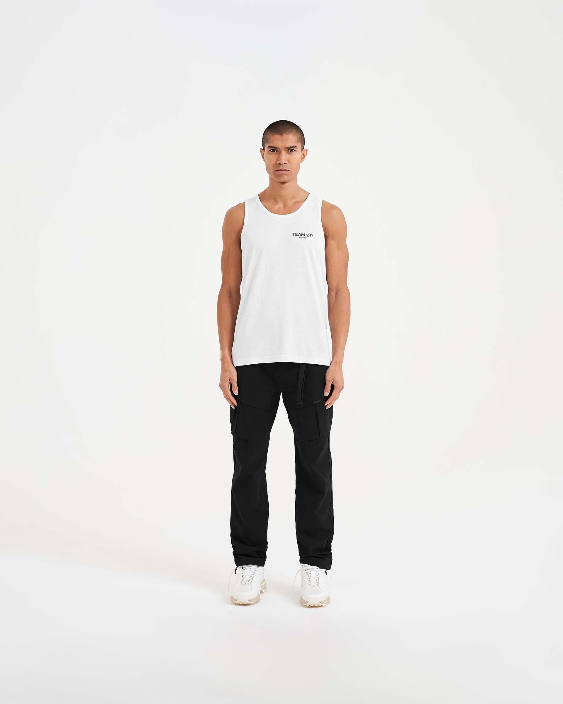 247 Team Run Vest - Flat White